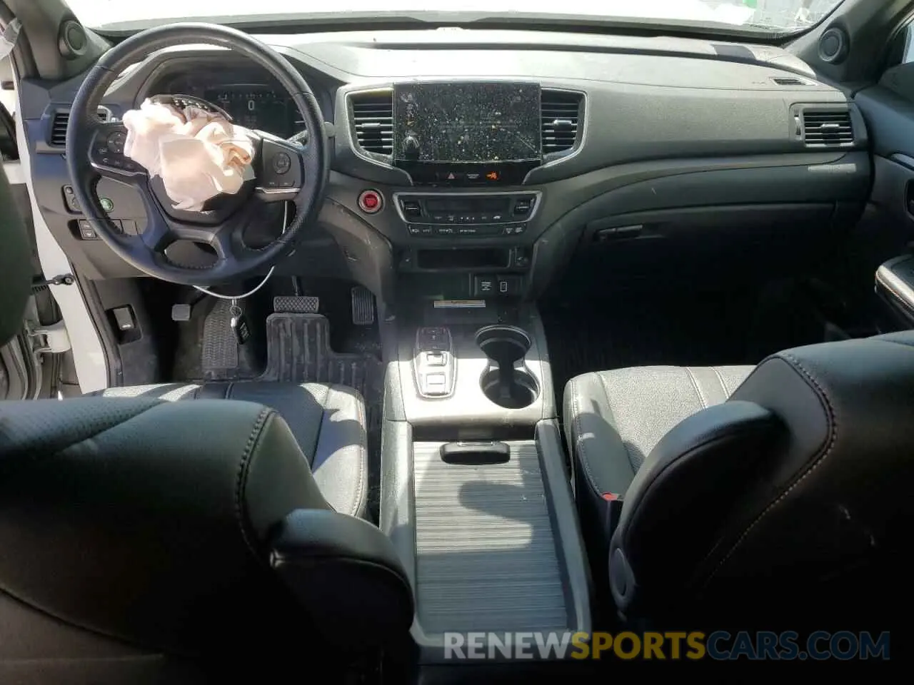 8 fotografías del automóvil dañado 5FNYF8H65NB004885 HONDA PASSPORT 2022