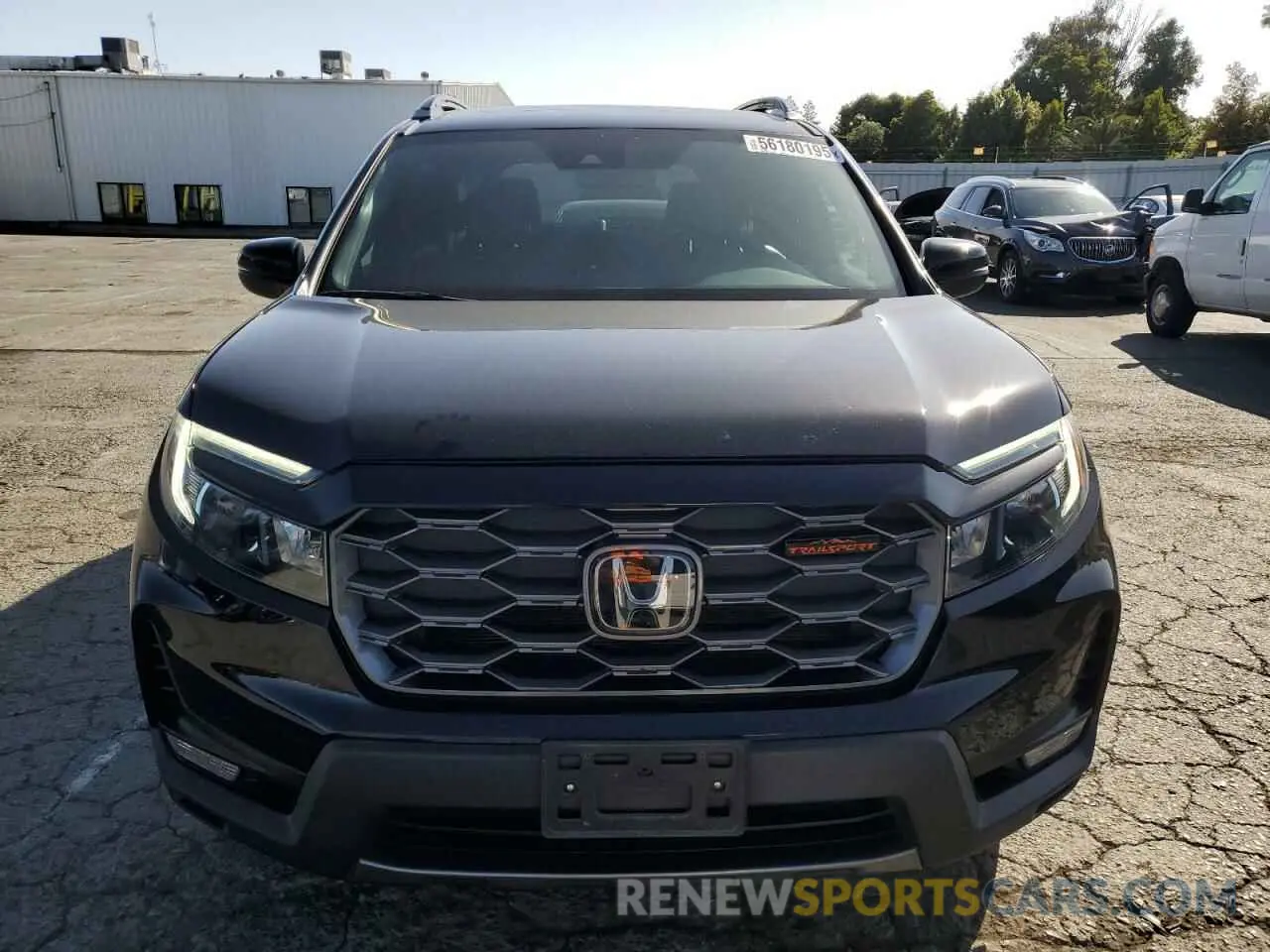5 fotografías del automóvil dañado 5FNYF8H6XNB003764 HONDA PASSPORT 2022