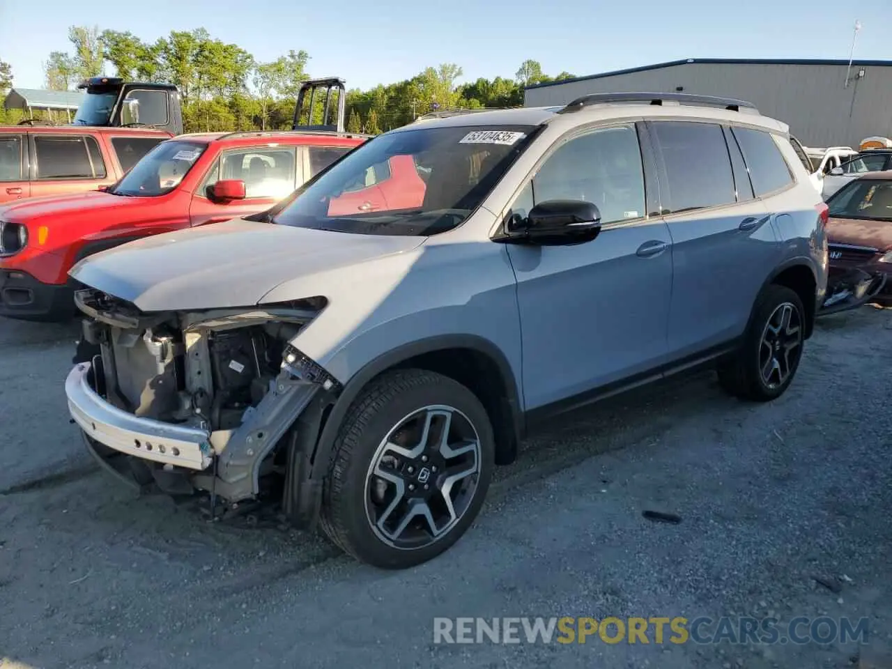 1 fotografías del automóvil dañado 5FNYF8H03PB032148 HONDA PASSPORT 2023