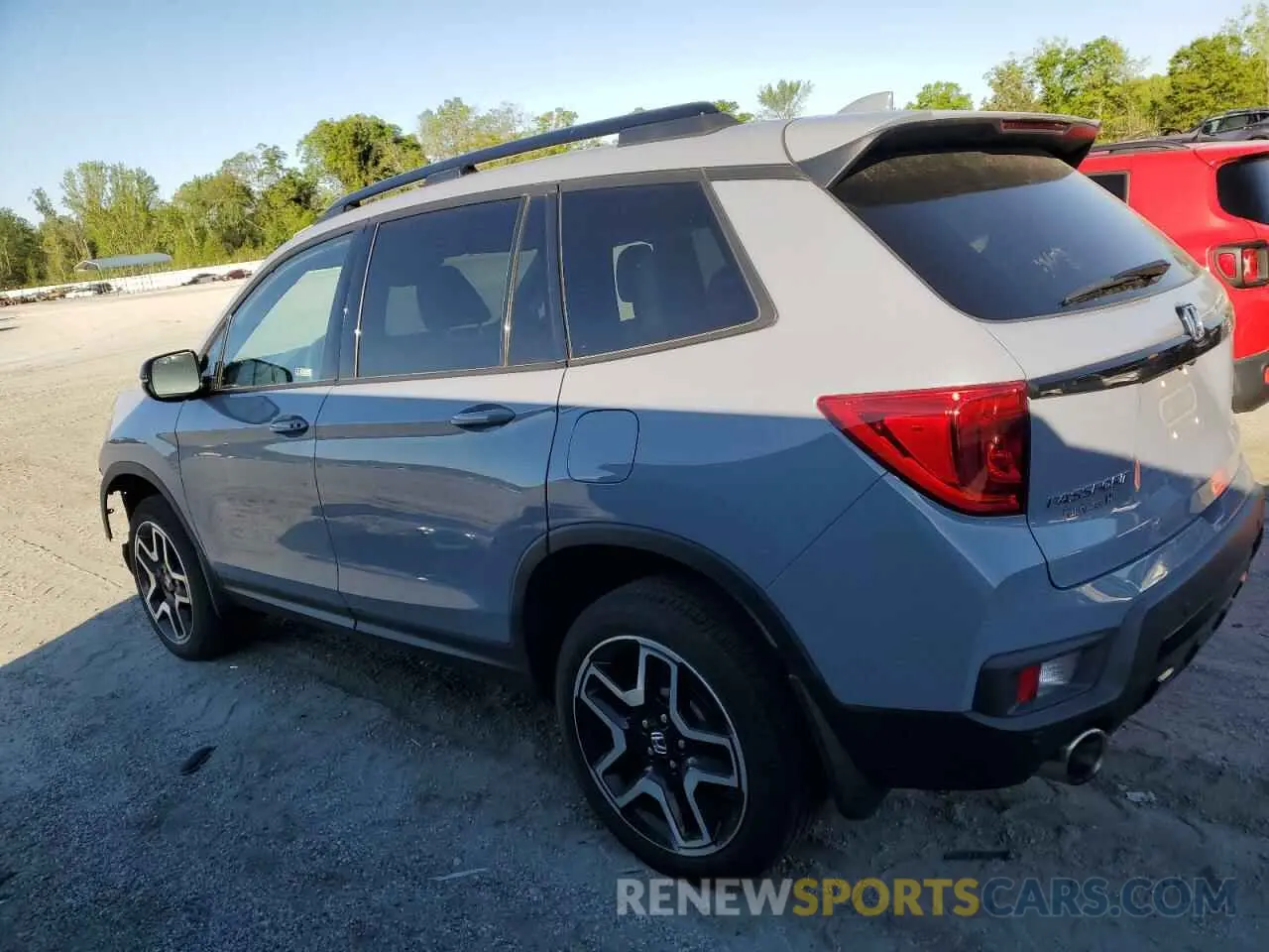 2 fotografías del automóvil dañado 5FNYF8H03PB032148 HONDA PASSPORT 2023