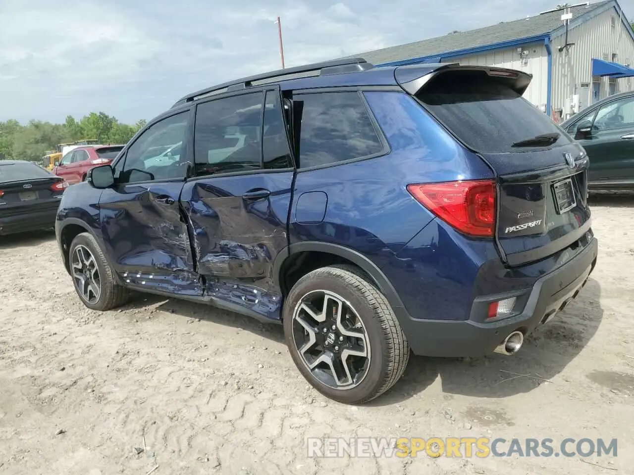 2 fotografías del automóvil dañado 5FNYF8H07PB036929 HONDA PASSPORT 2023