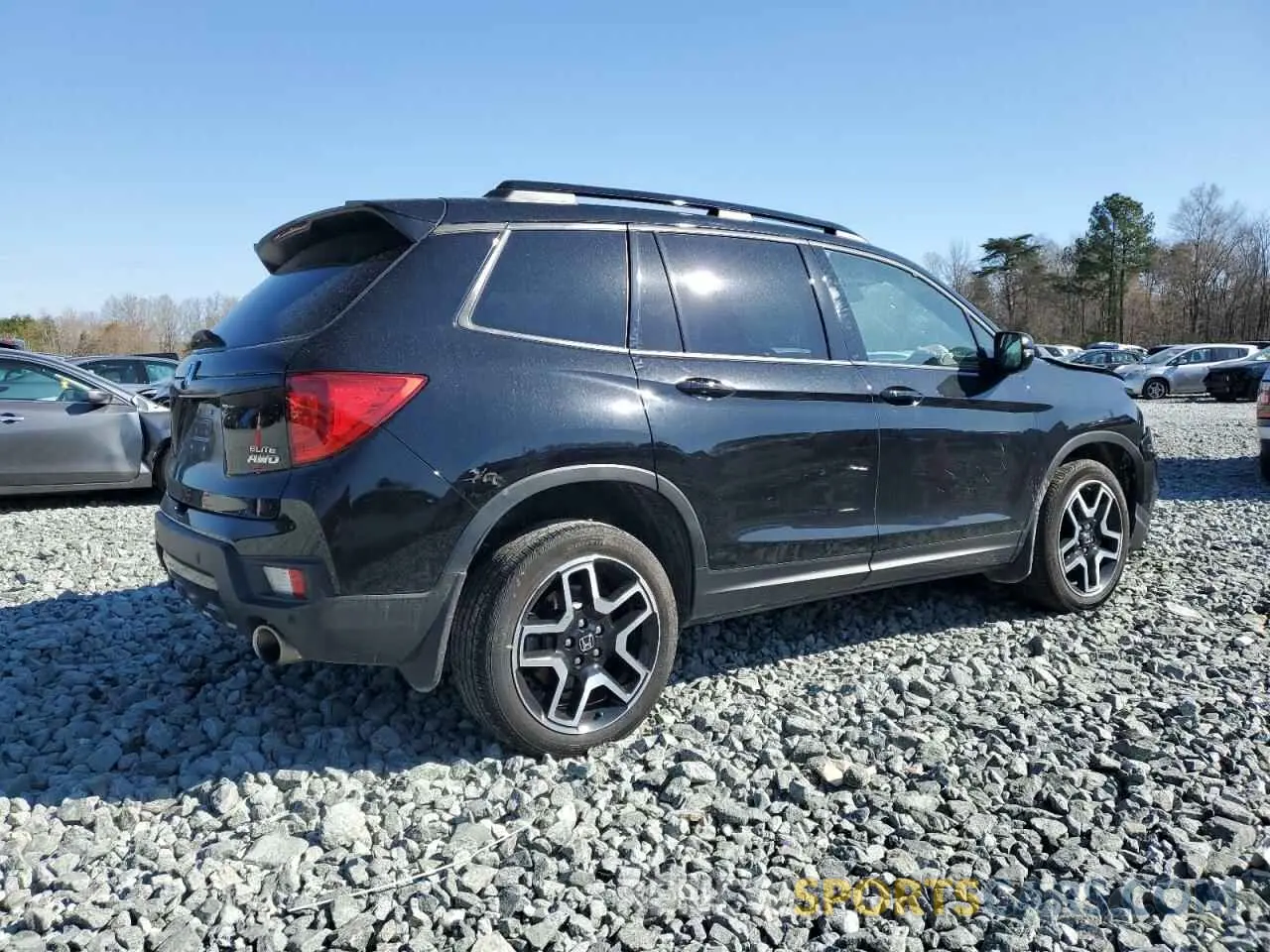 3 fotografías del automóvil dañado 5FNYF8H0XPB034110 HONDA PASSPORT 2023