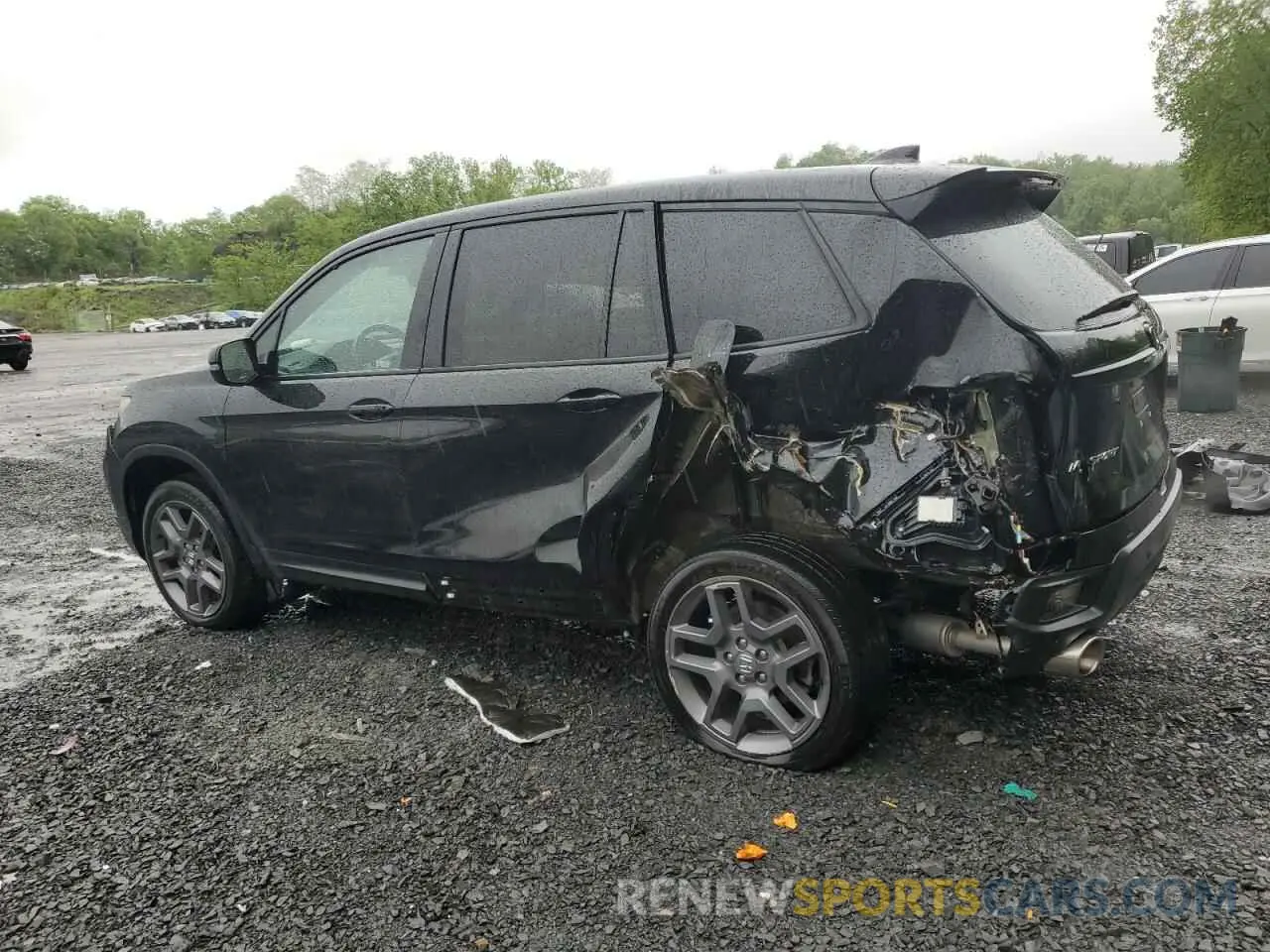 2 fotografías del automóvil dañado 5FNYF8H55PB022183 HONDA PASSPORT 2023
