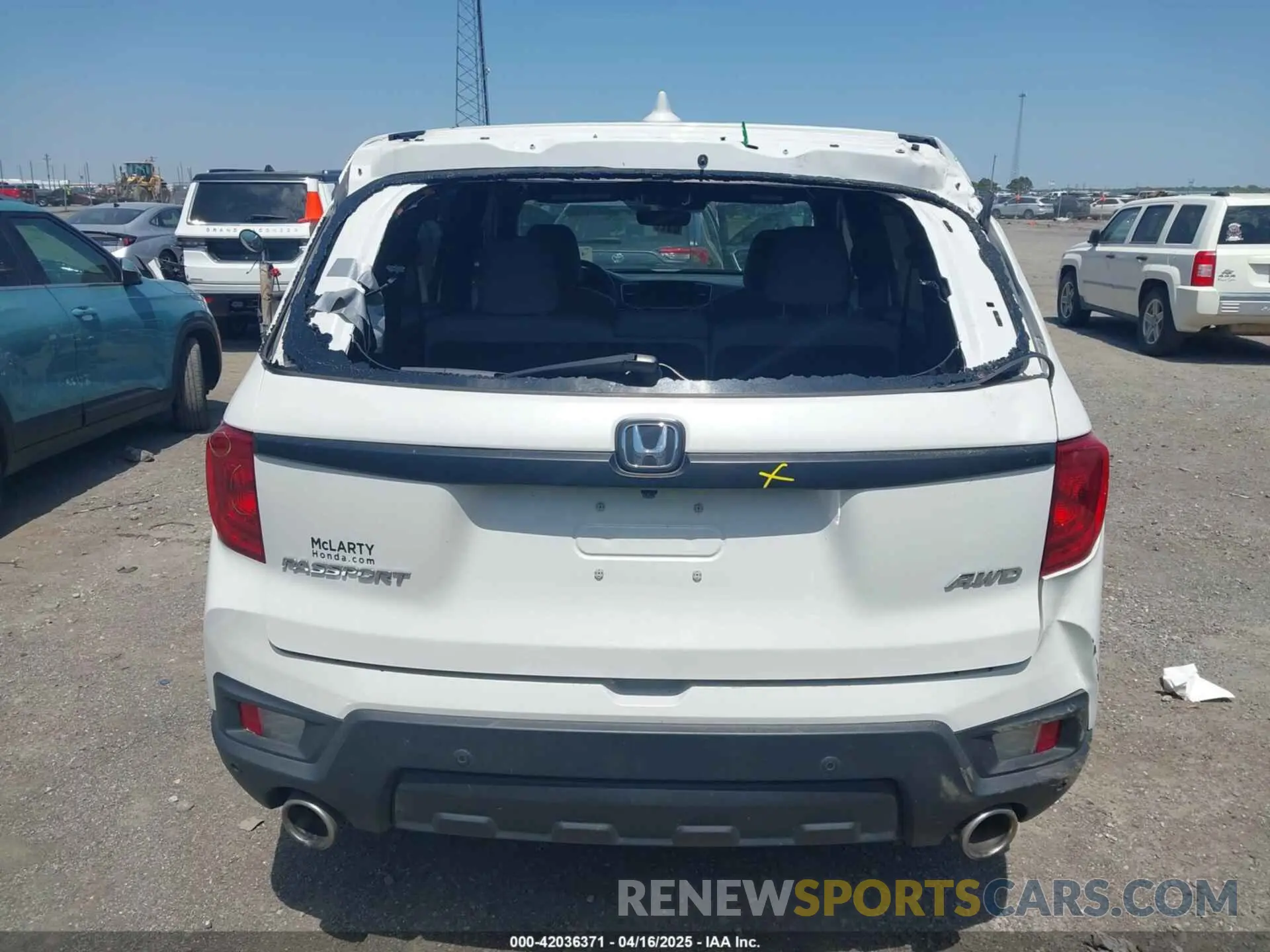 20 fotografías del automóvil dañado 5FNYF8H57PB006499 HONDA PASSPORT 2023