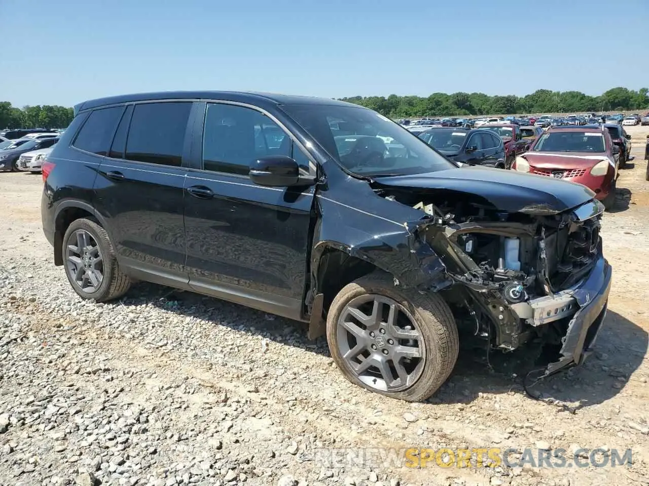 4 fotografías del automóvil dañado 5FNYF8H57PB020614 HONDA PASSPORT 2023