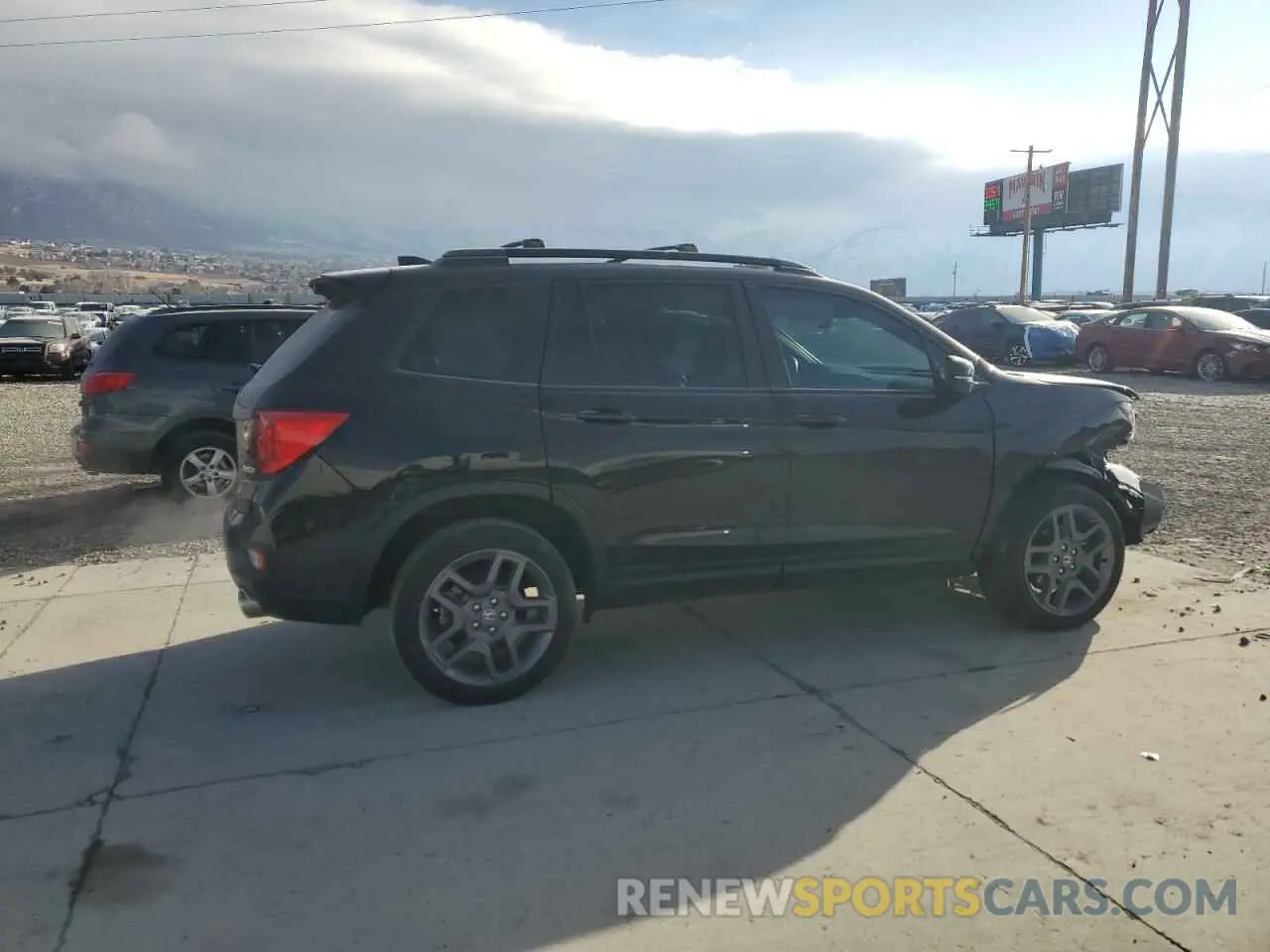 3 fotografías del automóvil dañado 5FNYF8H58PB009525 HONDA PASSPORT 2023