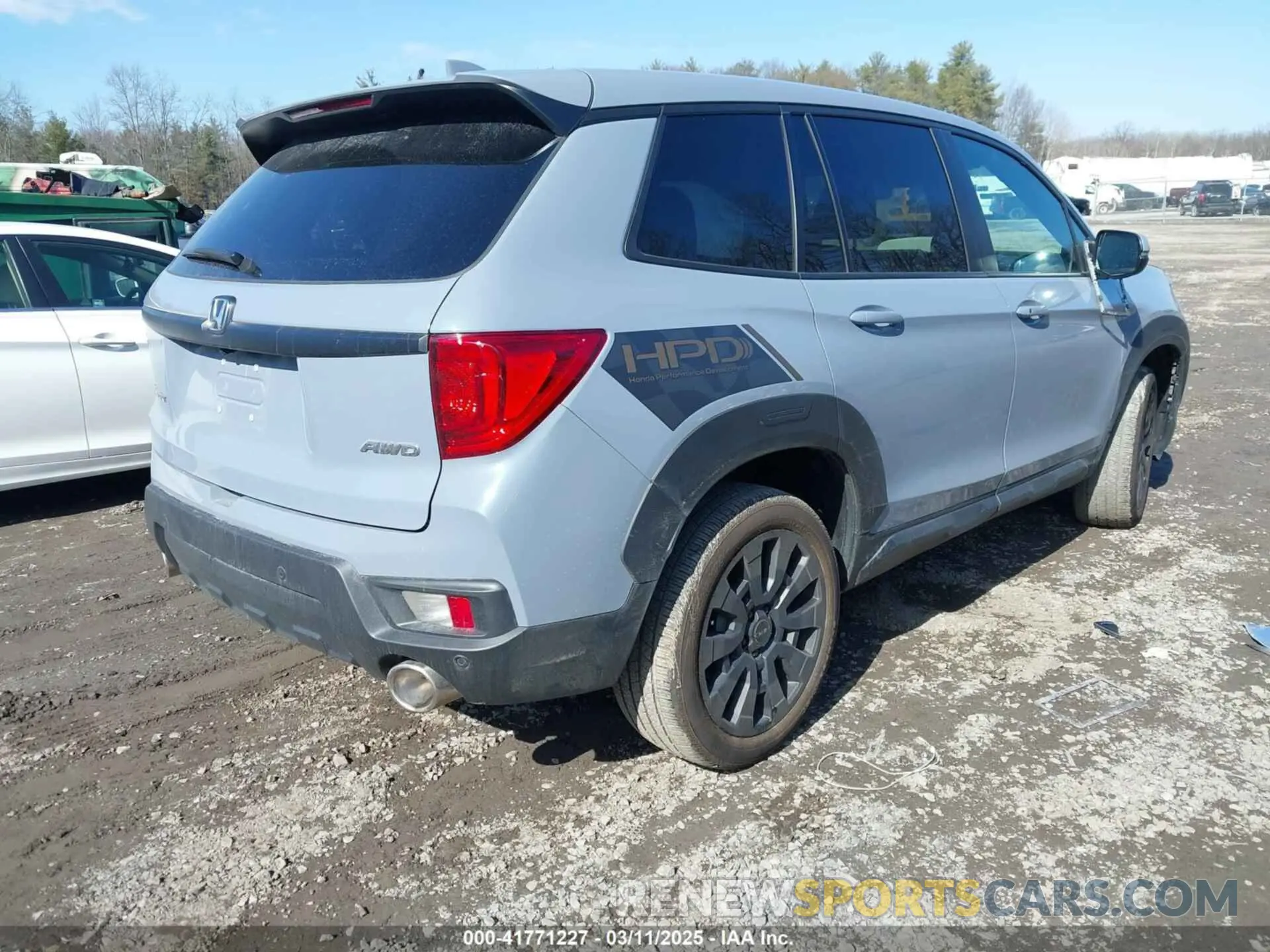 4 fotografías del automóvil dañado 5FNYF8H59PB036474 HONDA PASSPORT 2023