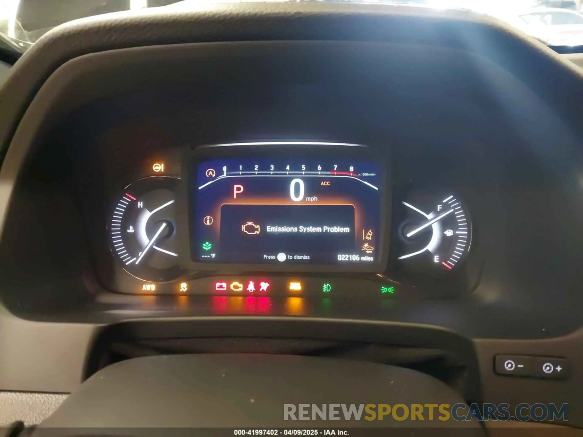 7 fotografías del automóvil dañado 5FNYF8H64PB016819 HONDA PASSPORT 2023