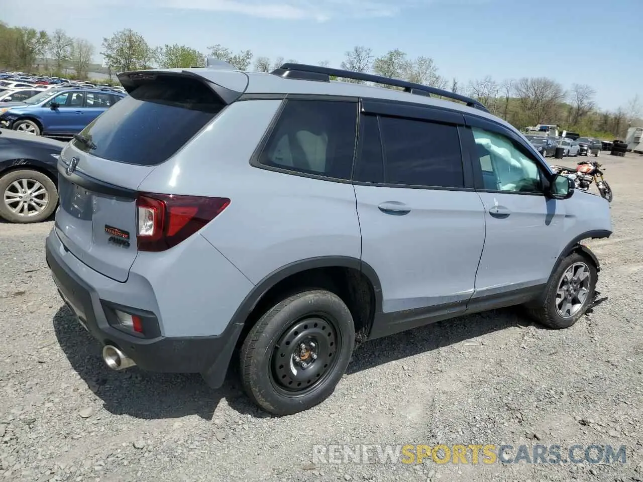 3 fotografías del automóvil dañado 5FNYF8H65PB040191 HONDA PASSPORT 2023