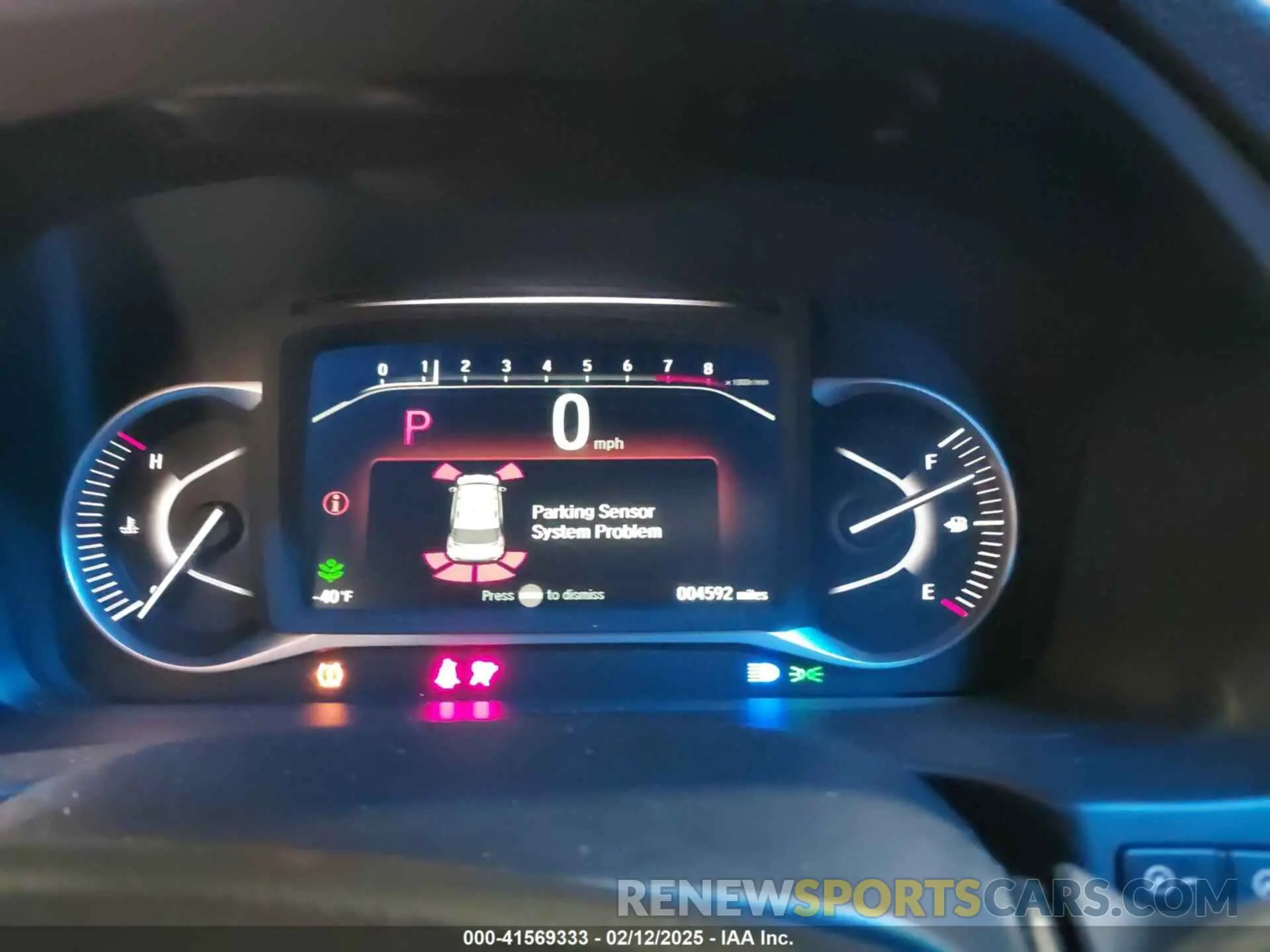 7 fotografías del automóvil dañado 5FNYF8H54SB010454 HONDA PASSPORT 2025
