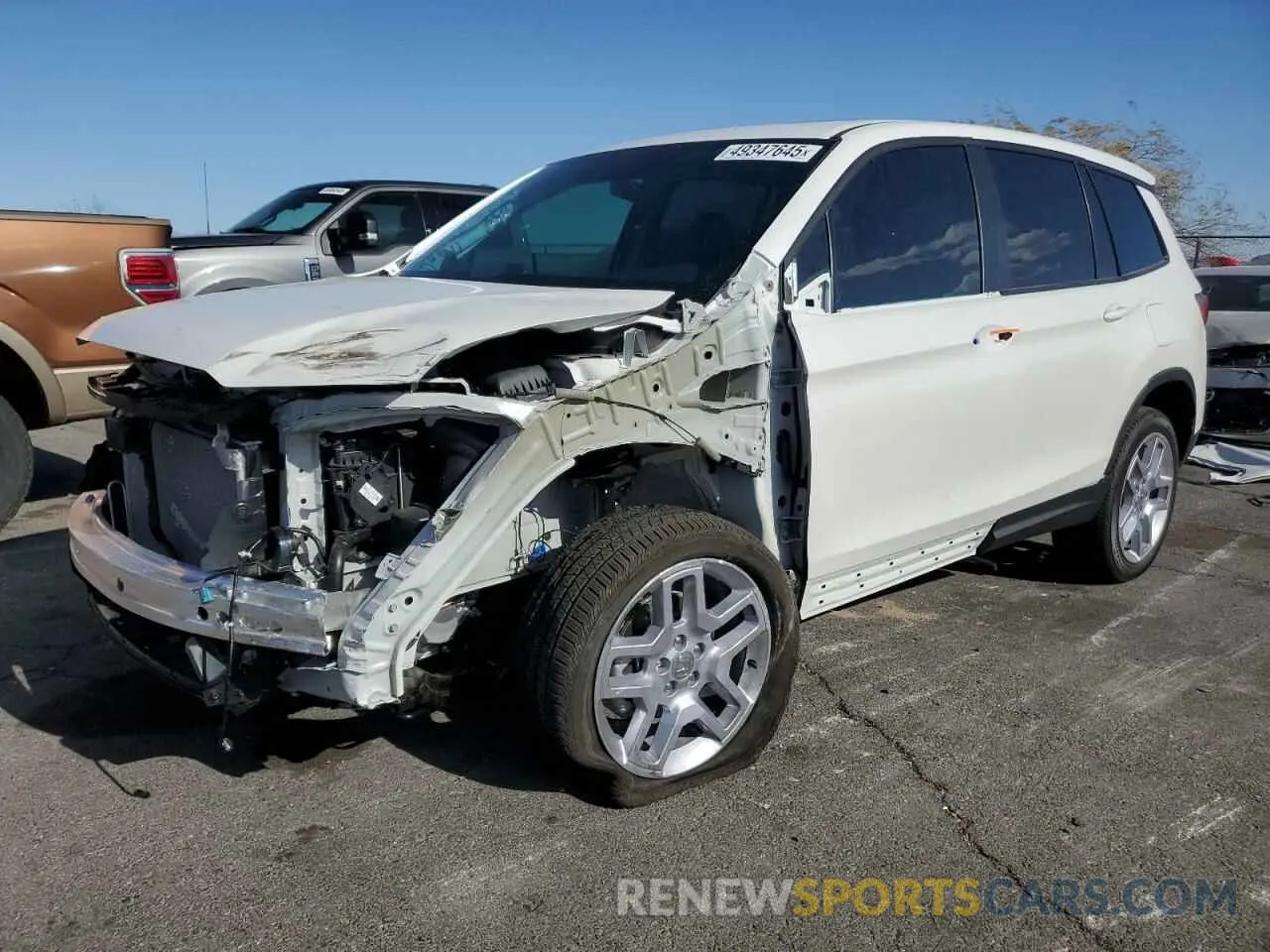 1 fotografías del automóvil dañado 5FNYF8H59SB012829 HONDA PASSPORT 2025