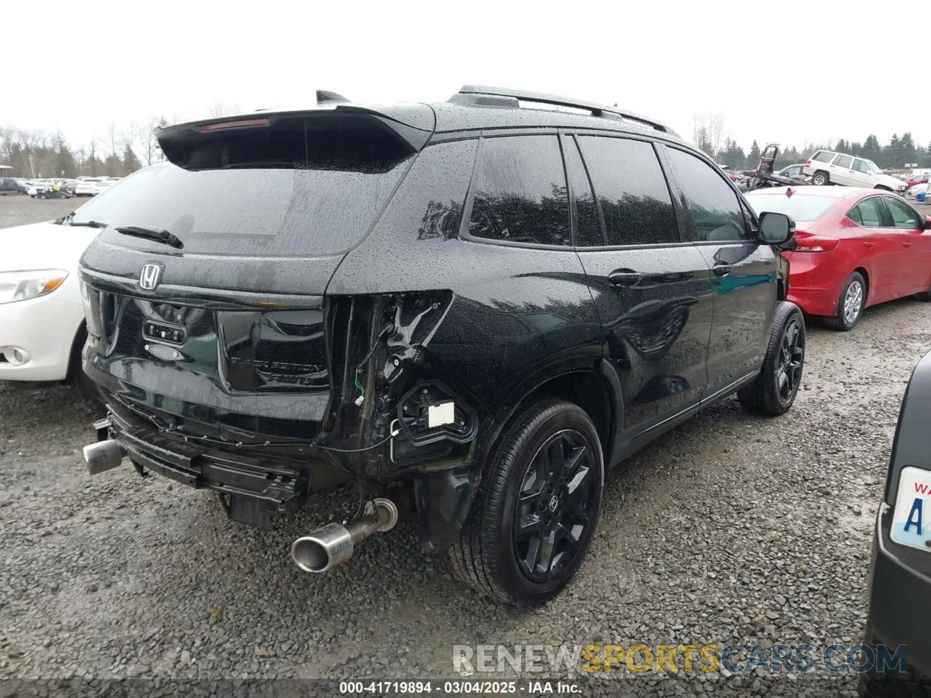 4 fotografías del automóvil dañado 5FNYF8H8XSB002921 HONDA PASSPORT 2025