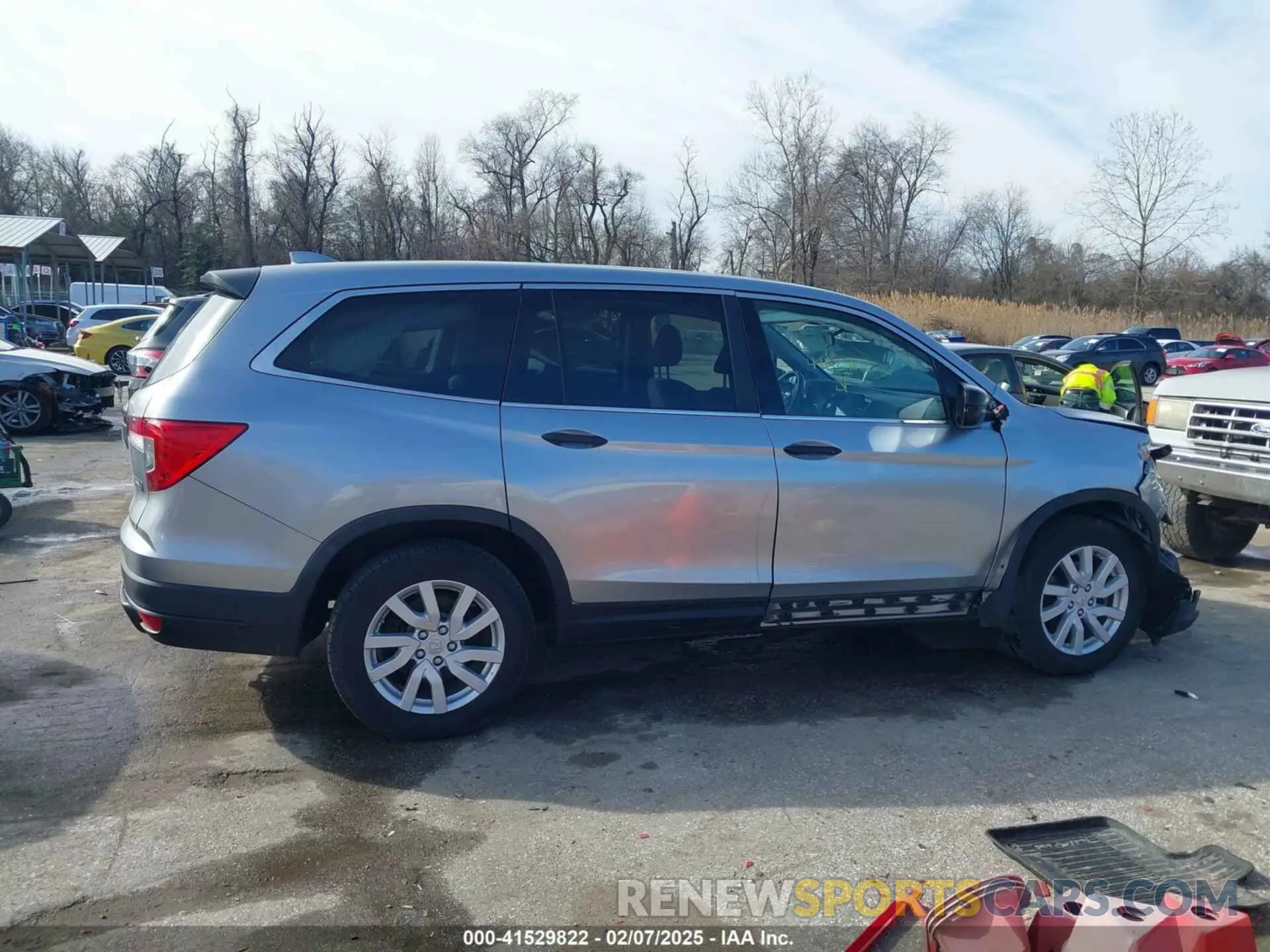 13 fotografías del automóvil dañado 5FNYF5H13KB031050 HONDA PILOT 2019