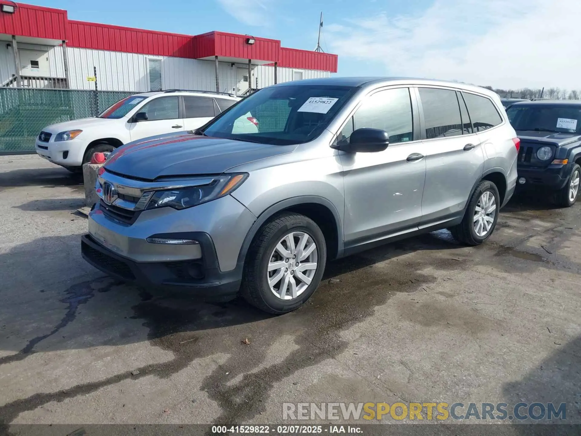2 fotografías del automóvil dañado 5FNYF5H13KB031050 HONDA PILOT 2019