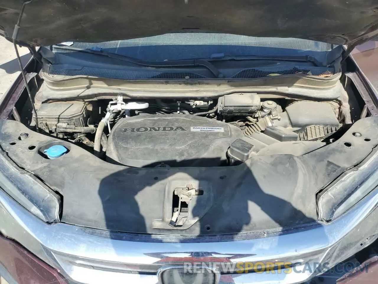 13 fotografías del automóvil dañado 5FNYF5H16KB031060 HONDA PILOT 2019