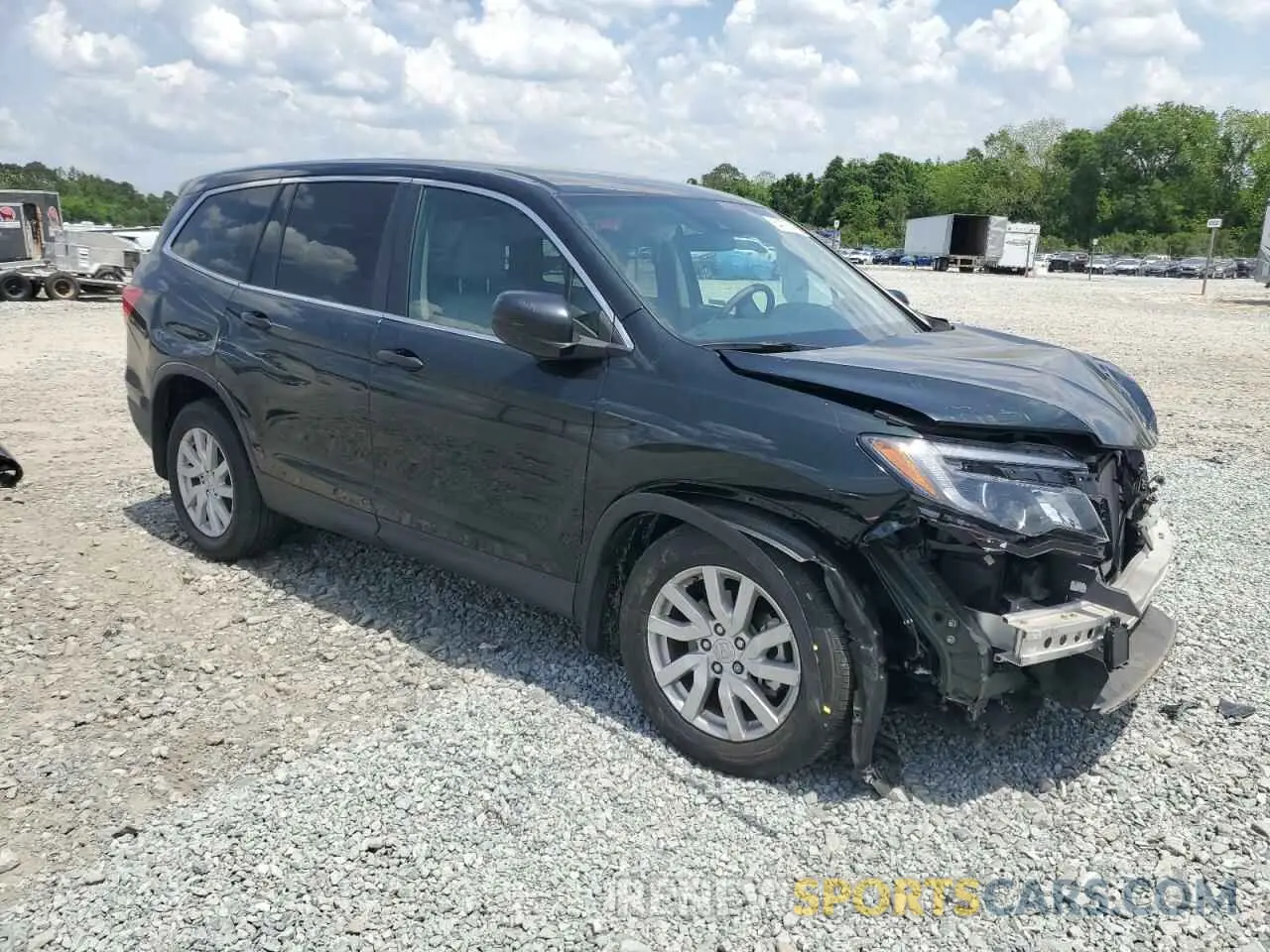 4 fotografías del automóvil dañado 5FNYF5H18KB036230 HONDA PILOT 2019