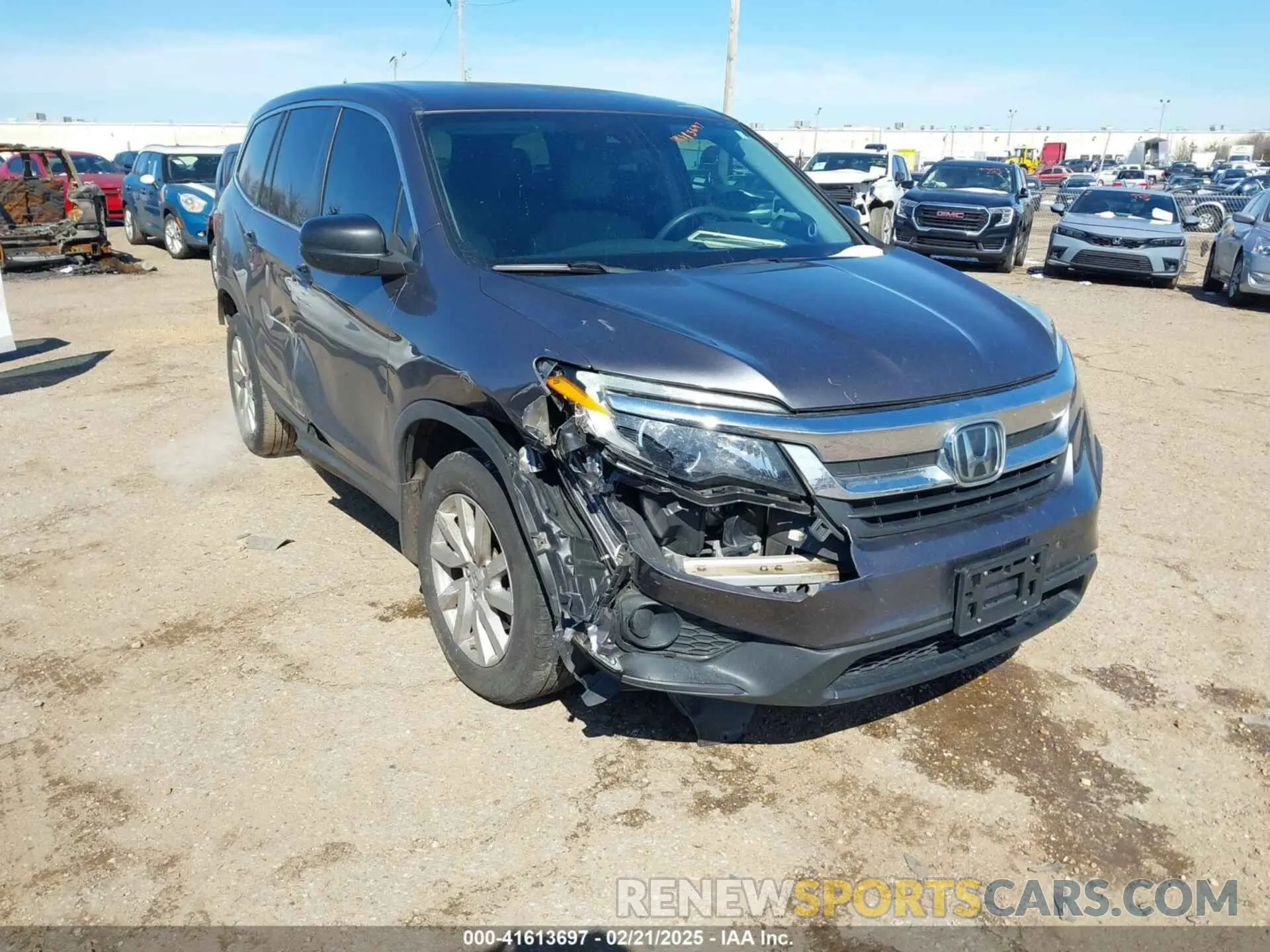 1 fotografías del automóvil dañado 5FNYF5H1XKB033524 HONDA PILOT 2019