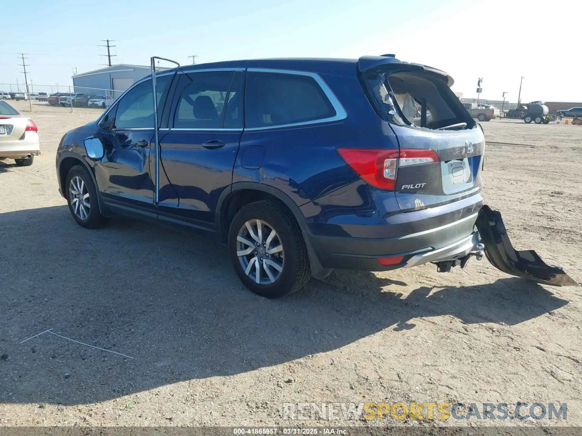 3 fotografías del automóvil dañado 5FNYF5H32KB038606 HONDA PILOT 2019