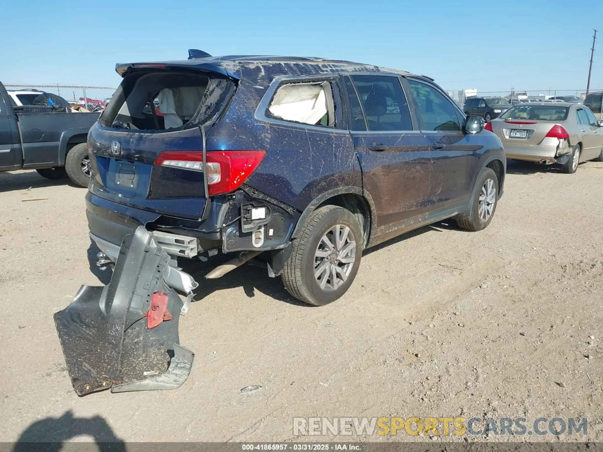 4 fotografías del automóvil dañado 5FNYF5H32KB038606 HONDA PILOT 2019