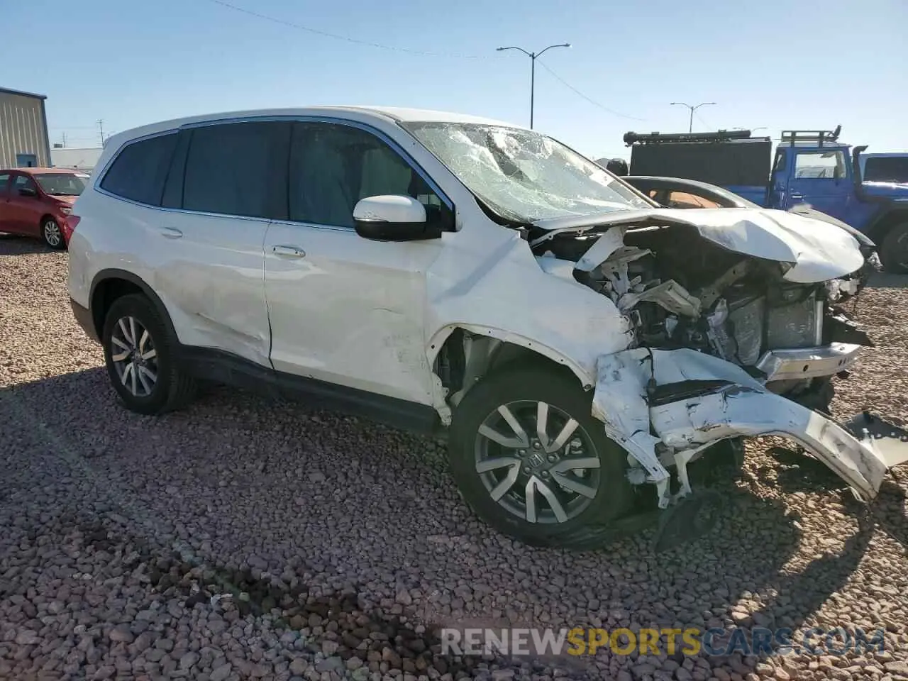4 fotografías del automóvil dañado 5FNYF5H34KB002772 HONDA PILOT 2019
