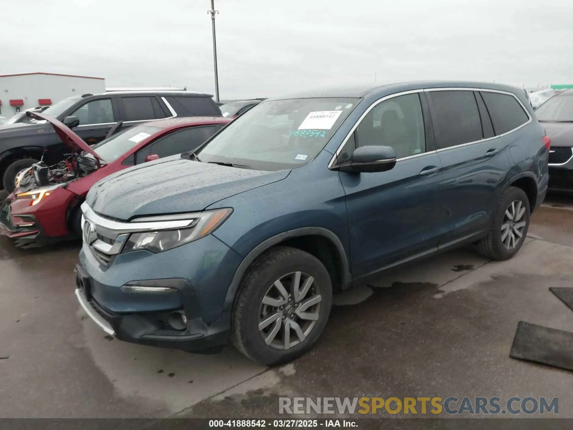 2 fotografías del automóvil dañado 5FNYF5H35KB004188 HONDA PILOT 2019