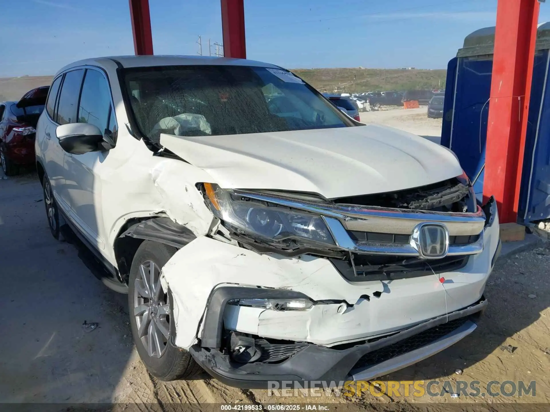 1 fotografías del automóvil dañado 5FNYF5H37KB013250 HONDA PILOT 2019