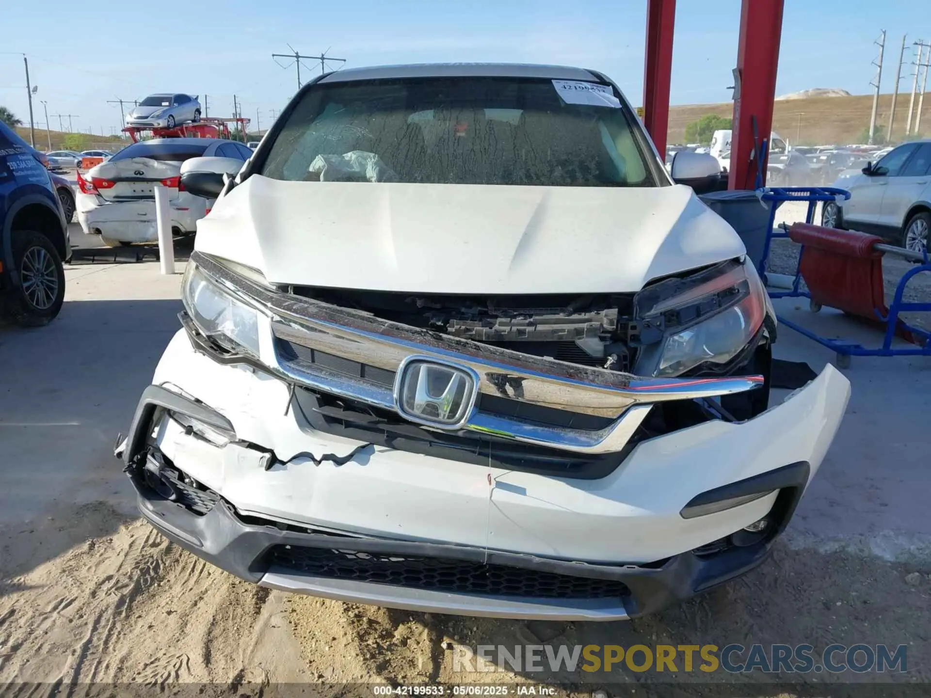 11 fotografías del automóvil dañado 5FNYF5H37KB013250 HONDA PILOT 2019