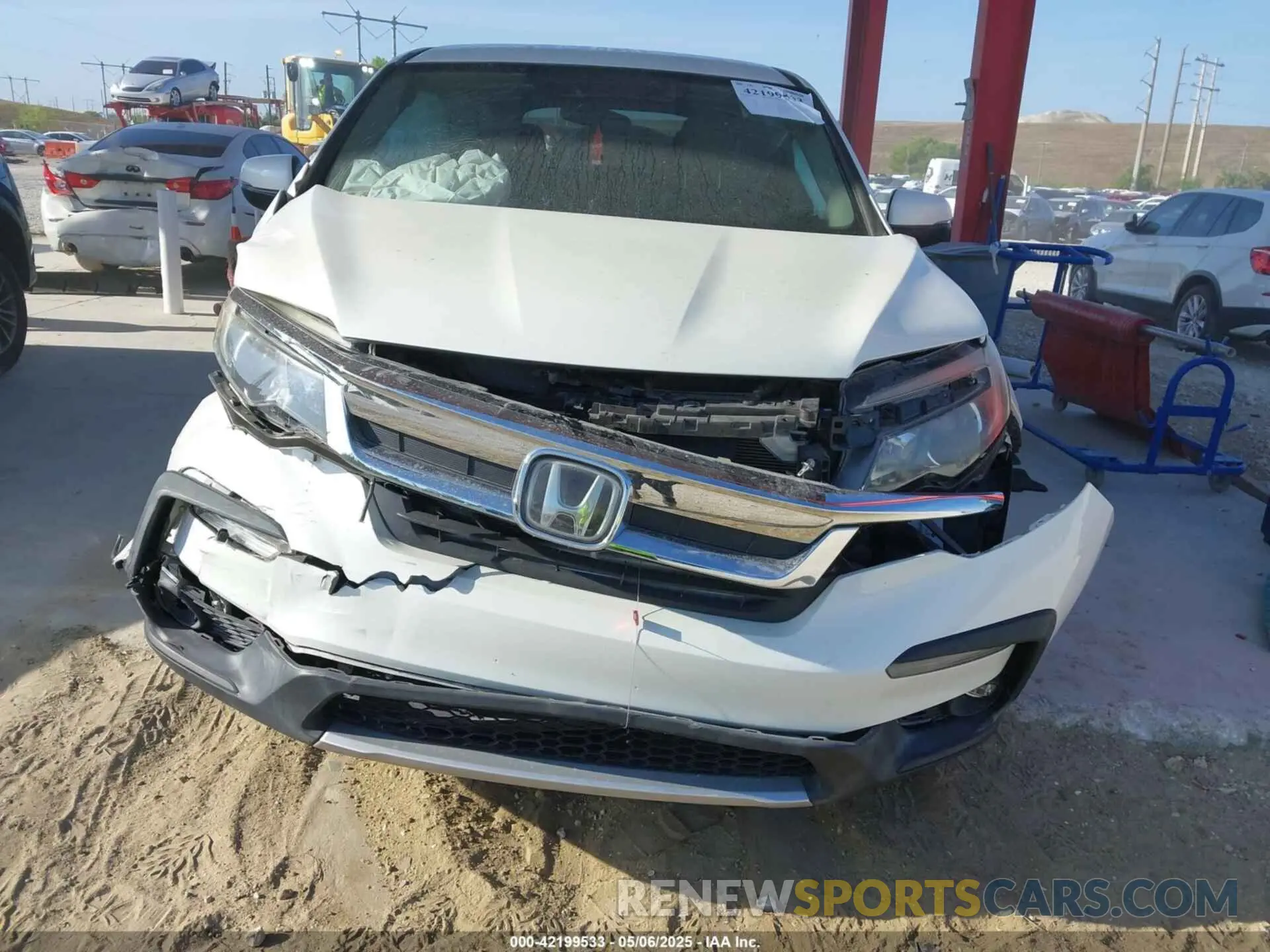 6 fotografías del automóvil dañado 5FNYF5H37KB013250 HONDA PILOT 2019