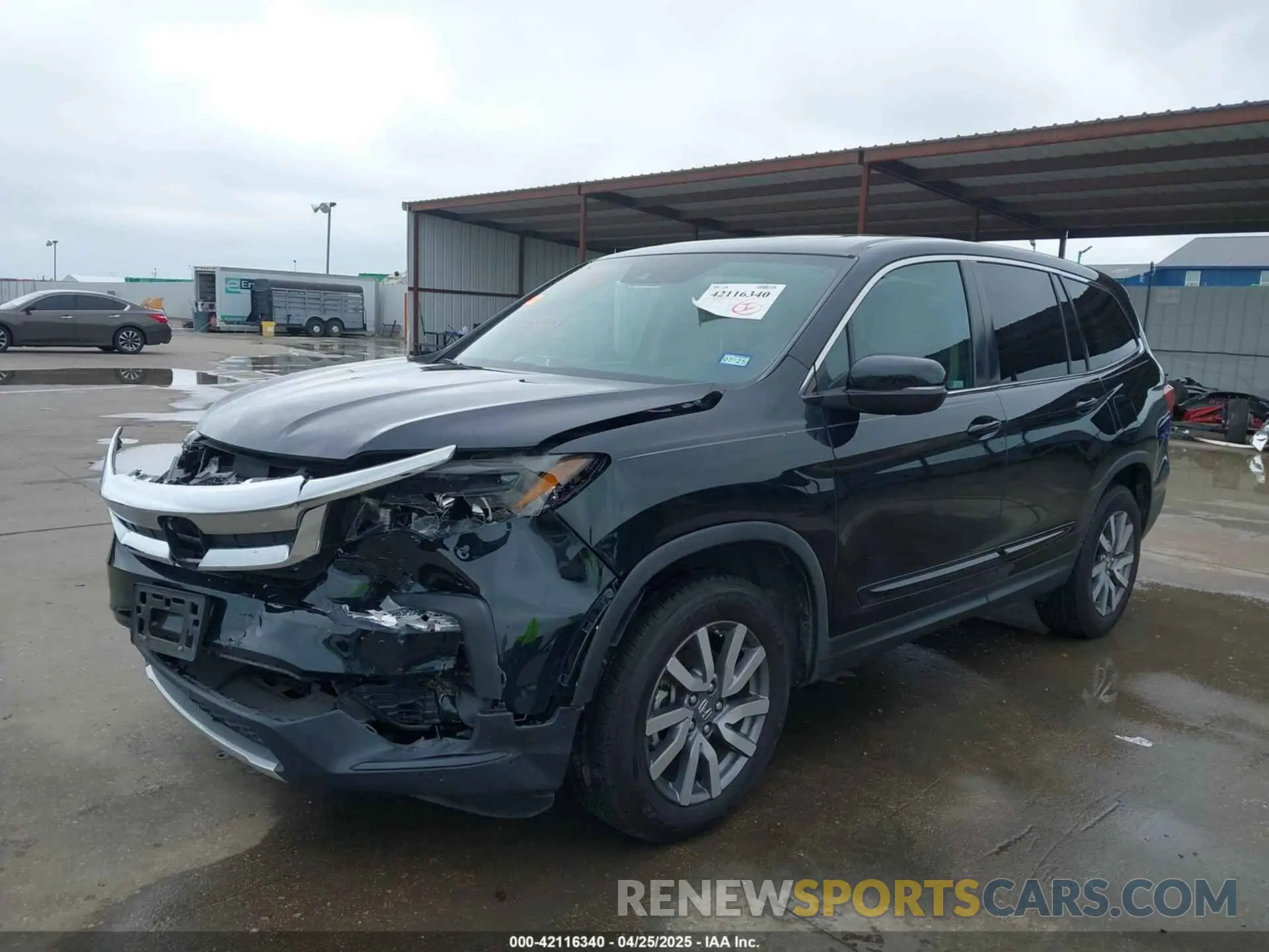 2 fotografías del automóvil dañado 5FNYF5H44KB033562 HONDA PILOT 2019