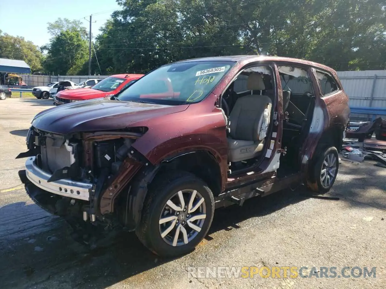 1 fotografías del automóvil dañado 5FNYF5H53KB024442 HONDA PILOT 2019