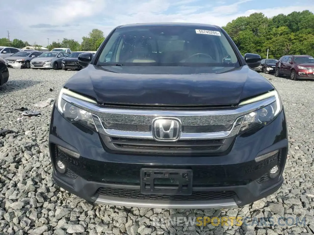 5 fotografías del automóvil dañado 5FNYF5H53KB043959 HONDA PILOT 2019