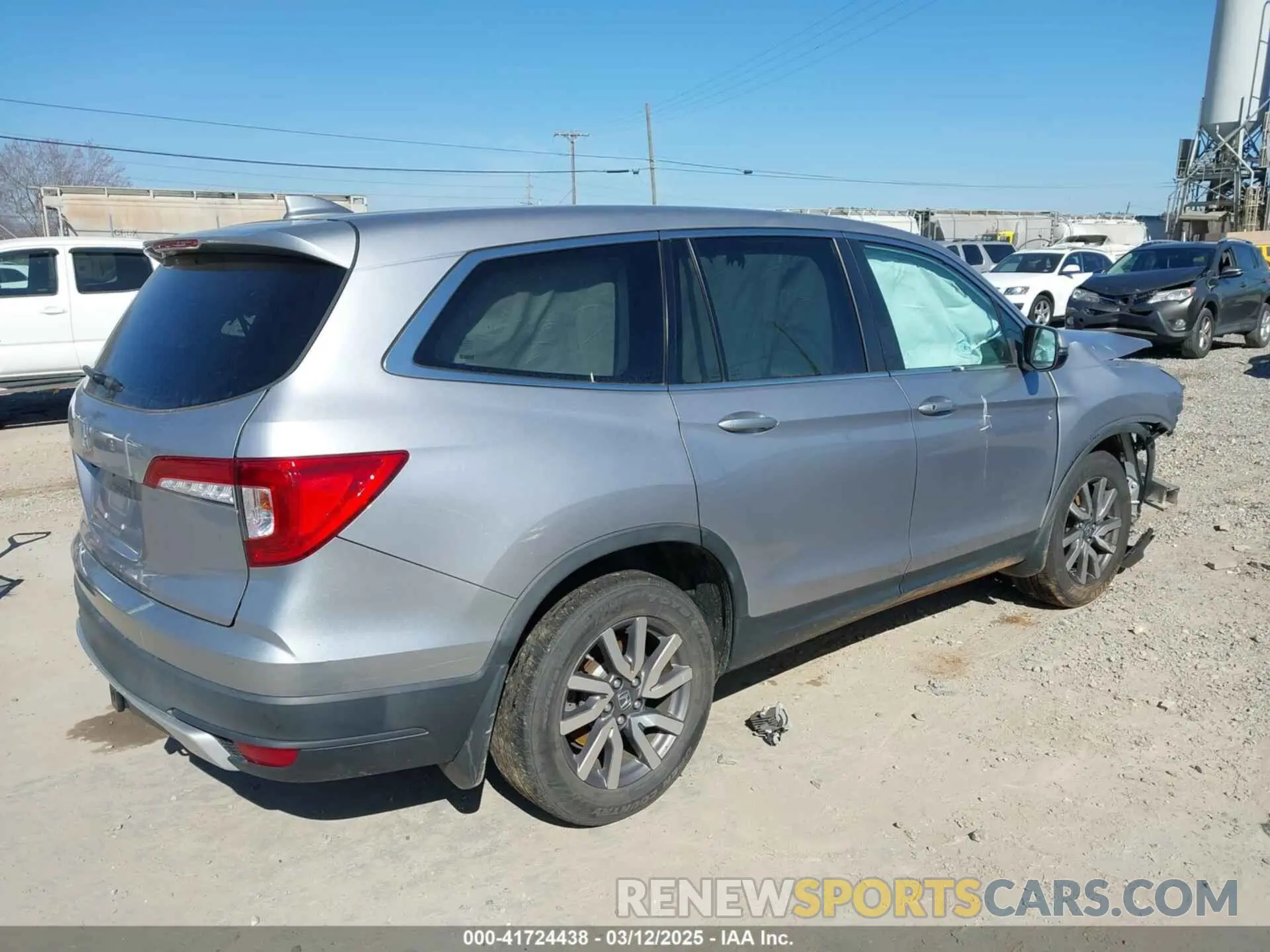 4 fotografías del automóvil dañado 5FNYF5H55KB012695 HONDA PILOT 2019