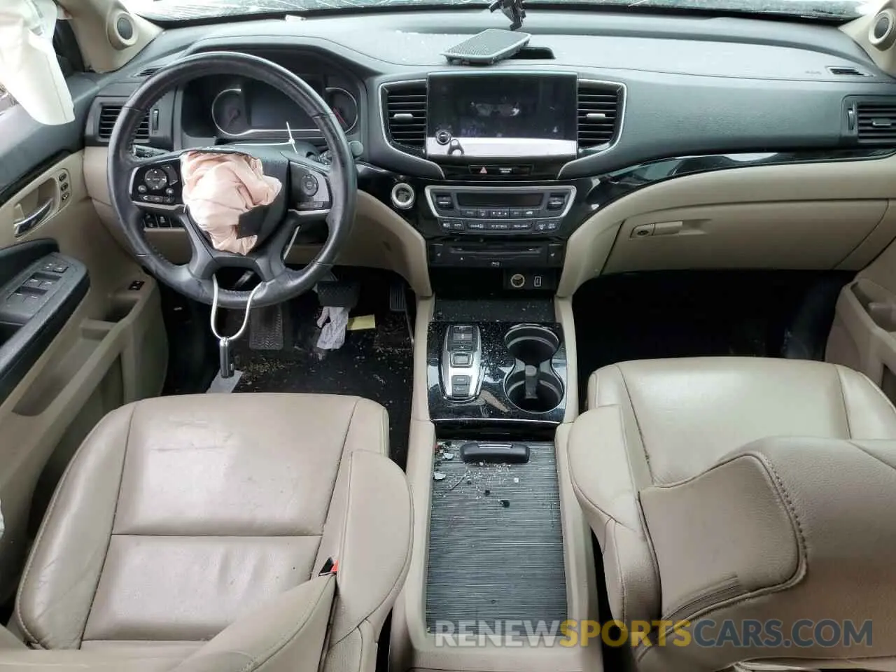 8 fotografías del automóvil dañado 5FNYF5H66KB017431 HONDA PILOT 2019