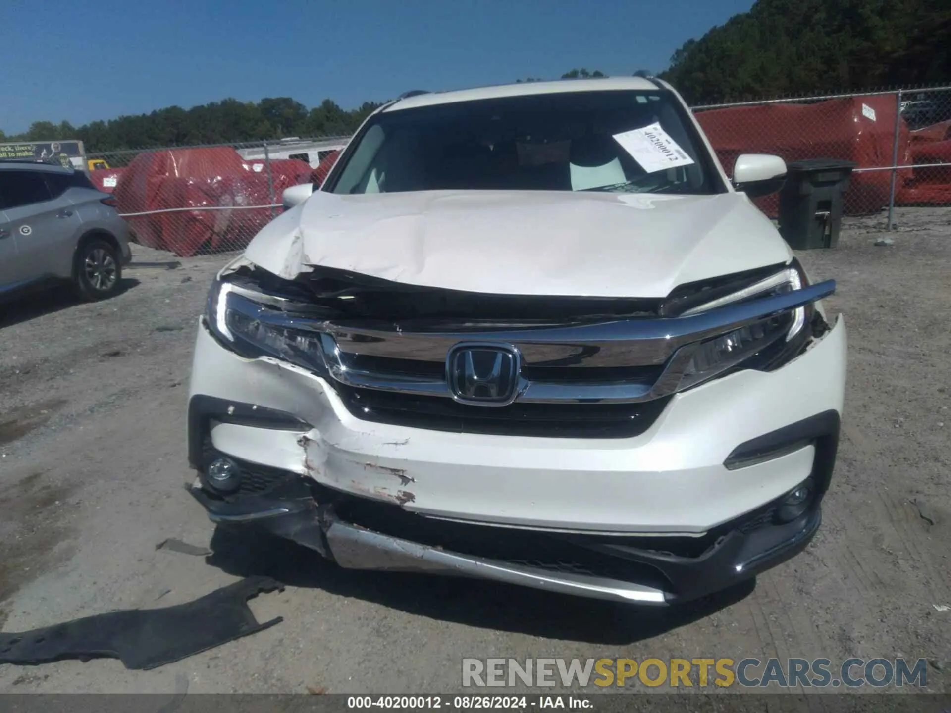 12 fotografías del automóvil dañado 5FNYF5H91KB038679 HONDA PILOT 2019