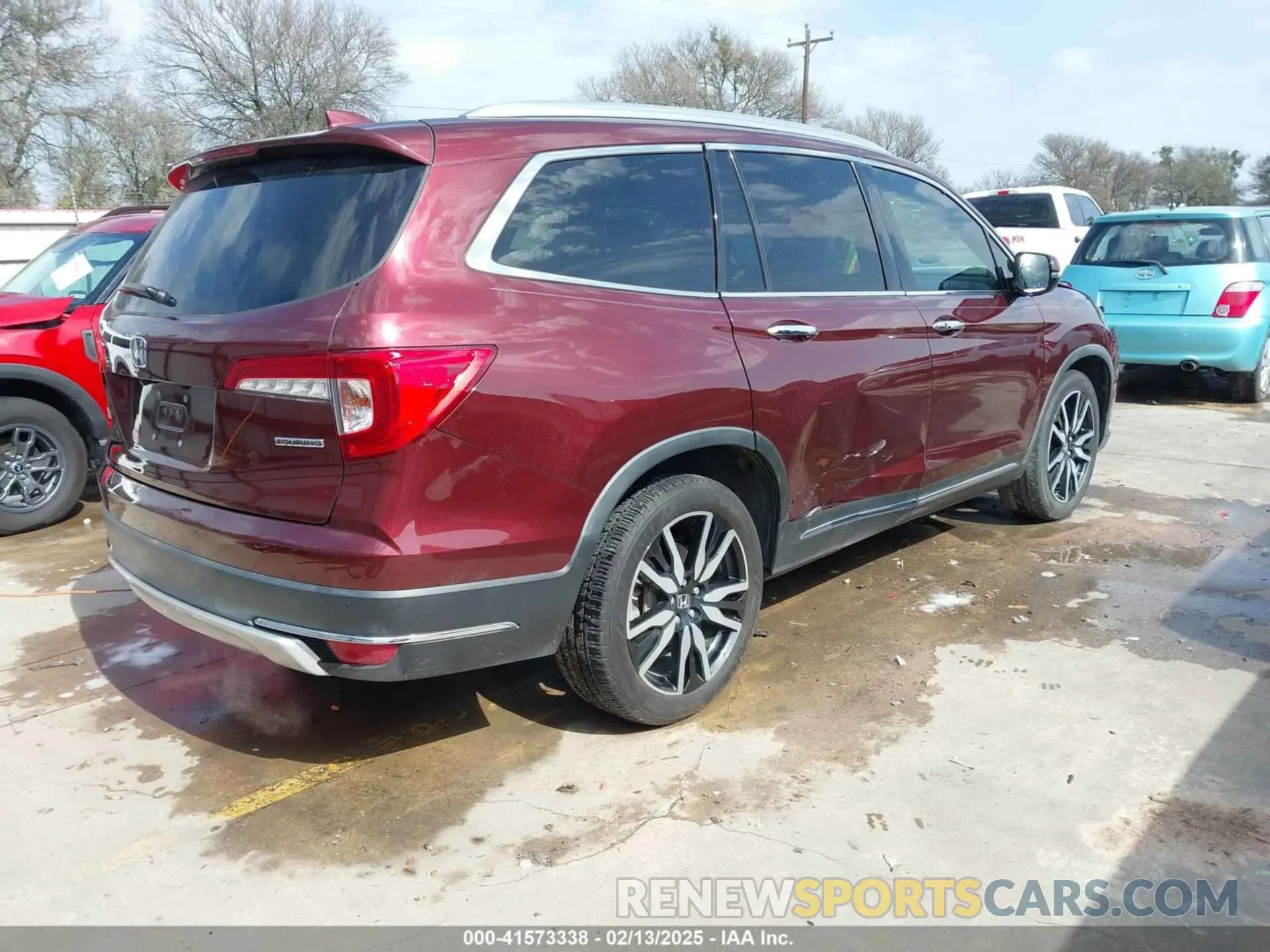 4 fotografías del automóvil dañado 5FNYF5H95KB009122 HONDA PILOT 2019