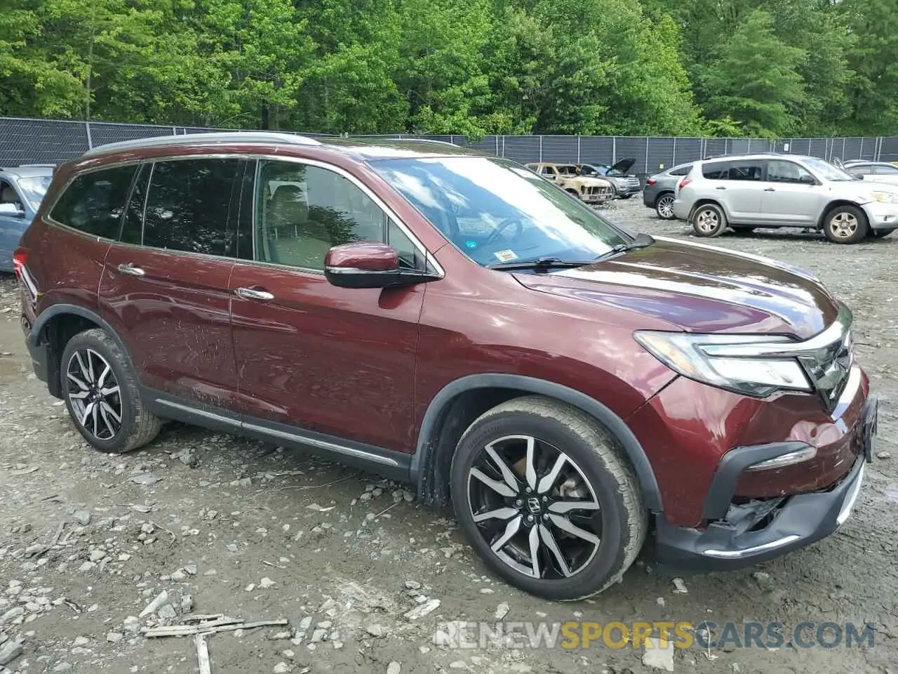 4 fotografías del automóvil dañado 5FNYF6H05KB014358 HONDA PILOT 2019