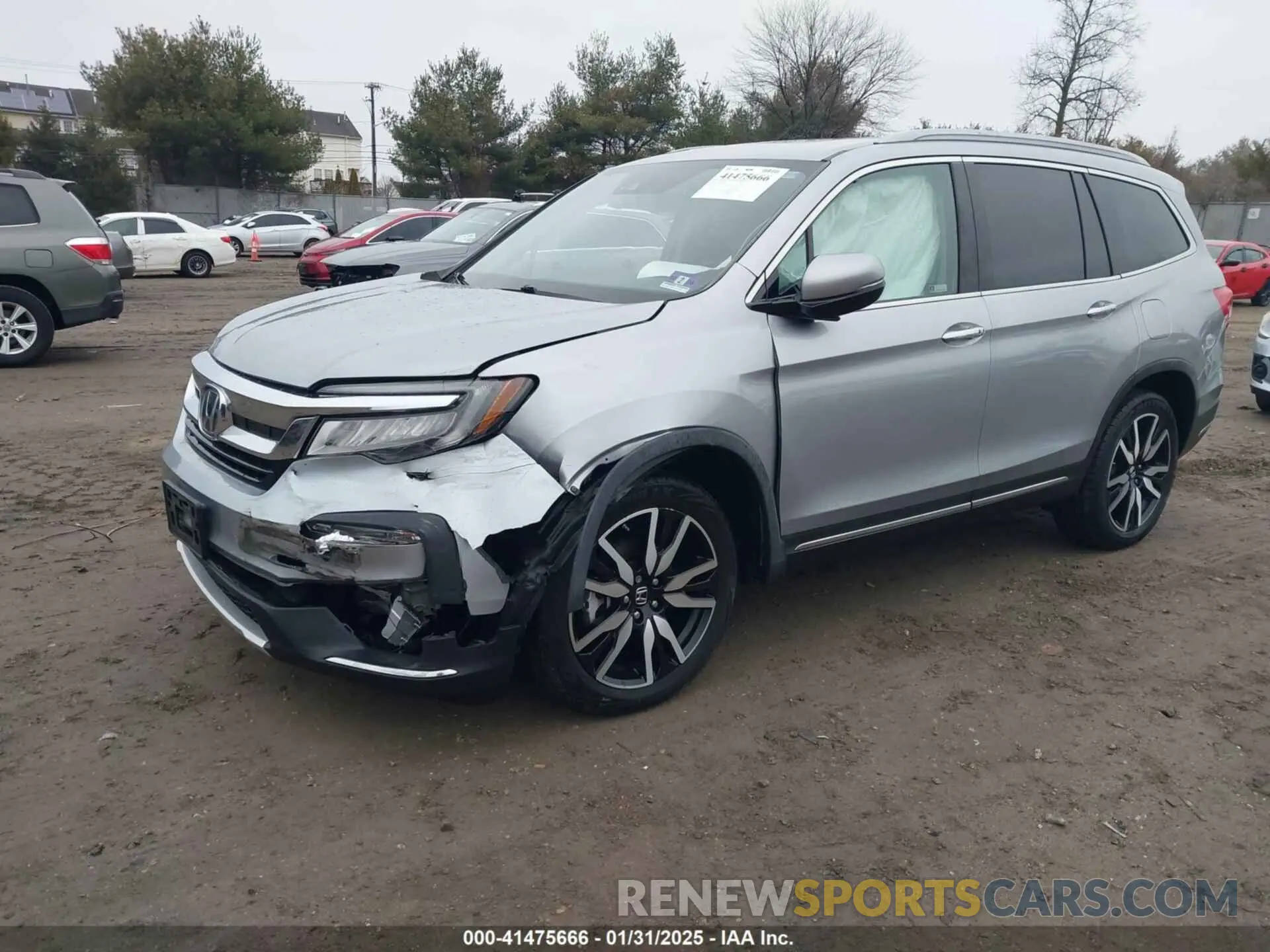 2 fotografías del automóvil dañado 5FNYF6H07KB005483 HONDA PILOT 2019