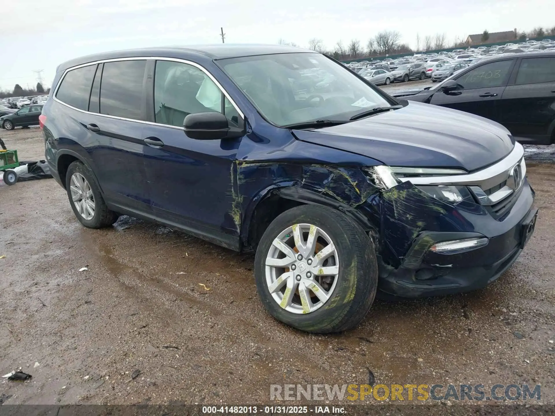 1 fotografías del automóvil dañado 5FNYF6H10KB061452 HONDA PILOT 2019