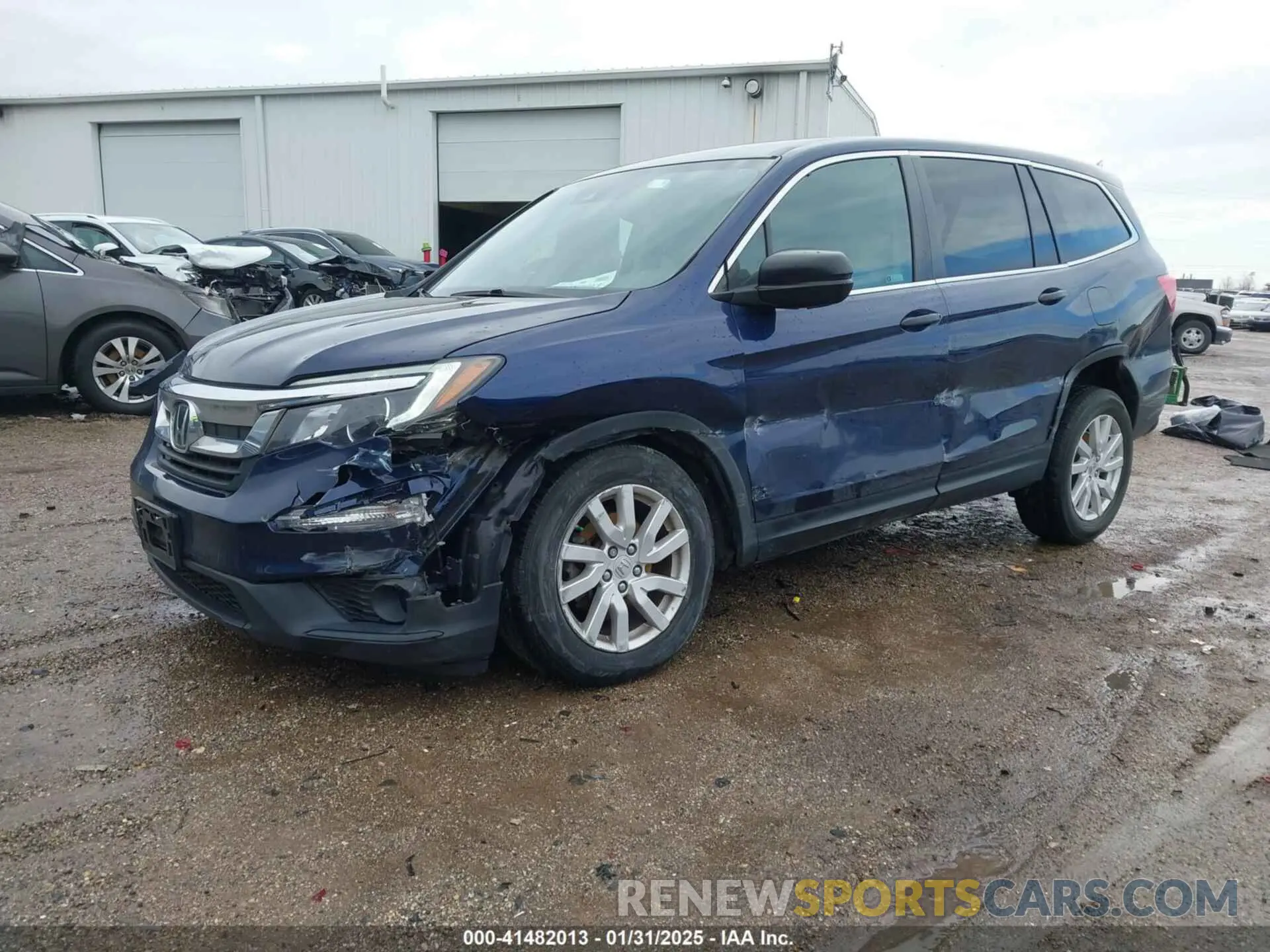 2 fotografías del automóvil dañado 5FNYF6H10KB061452 HONDA PILOT 2019