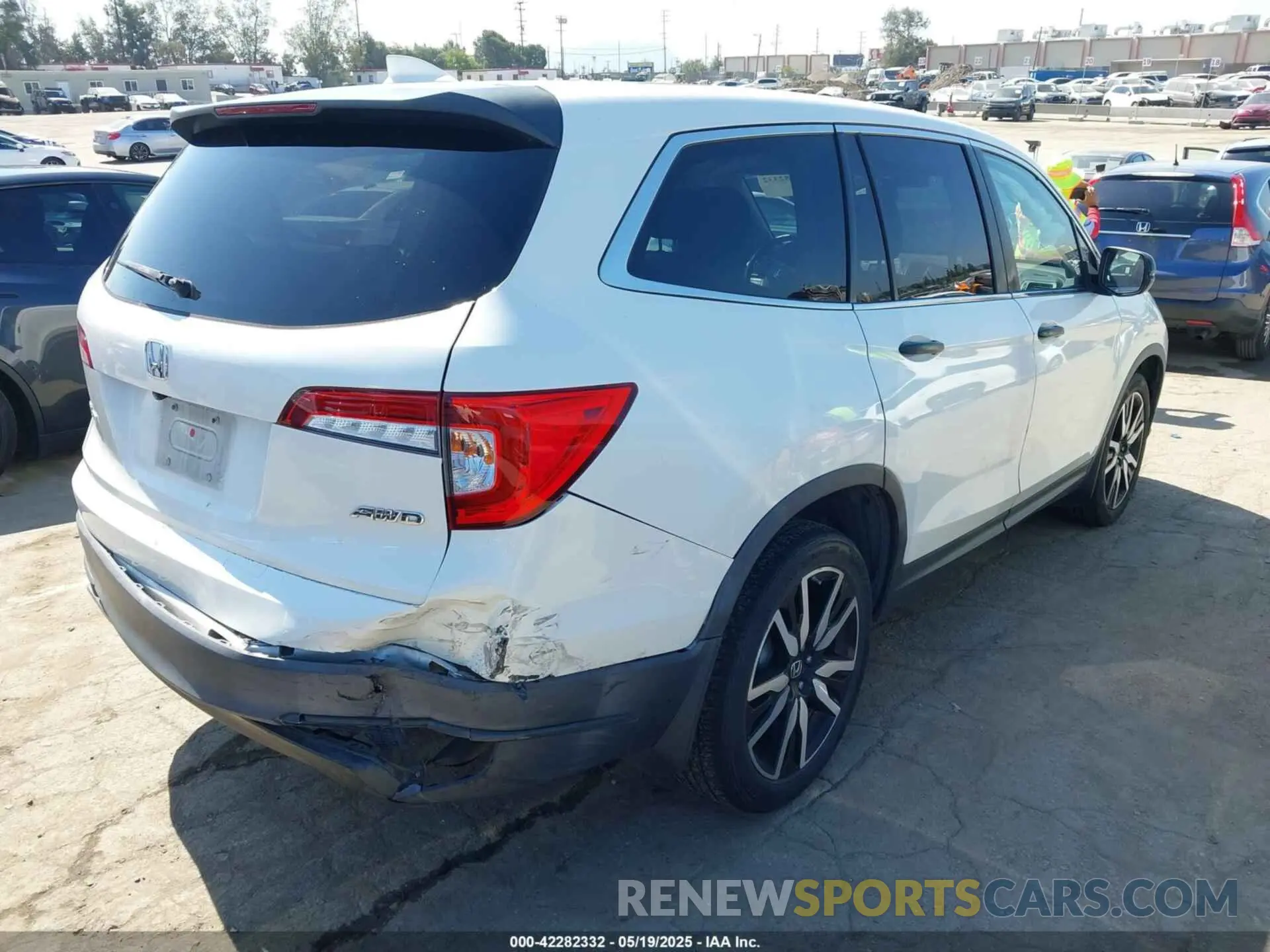 4 fotografías del automóvil dañado 5FNYF6H18KB062784 HONDA PILOT 2019