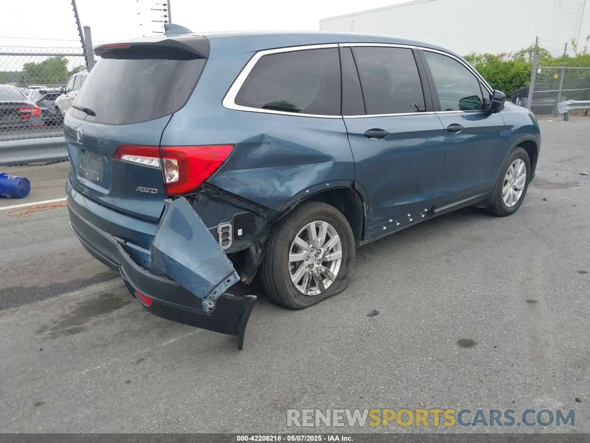 4 fotografías del automóvil dañado 5FNYF6H19KB082025 HONDA PILOT 2019