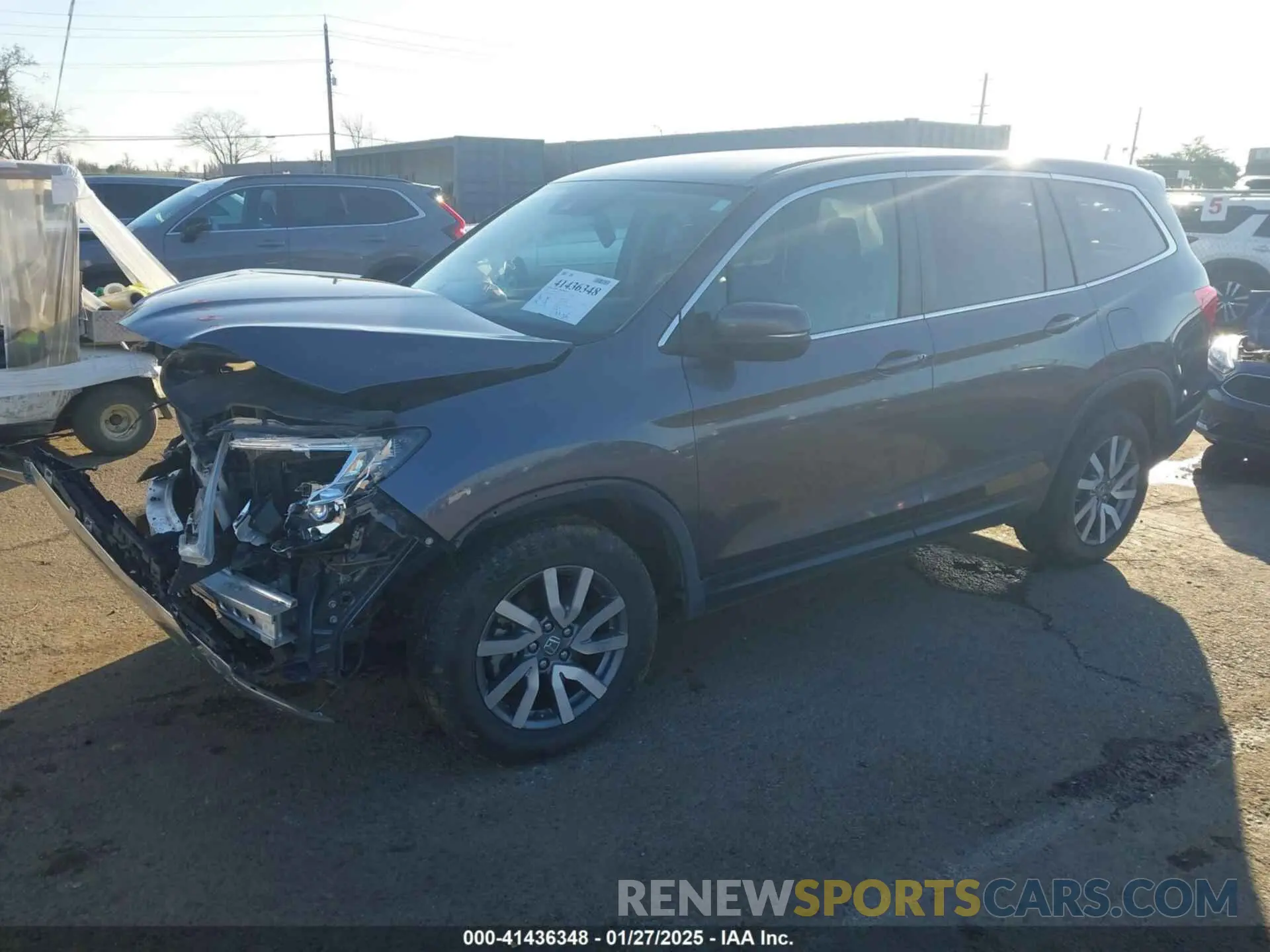 2 fotografías del automóvil dañado 5FNYF6H34KB031257 HONDA PILOT 2019
