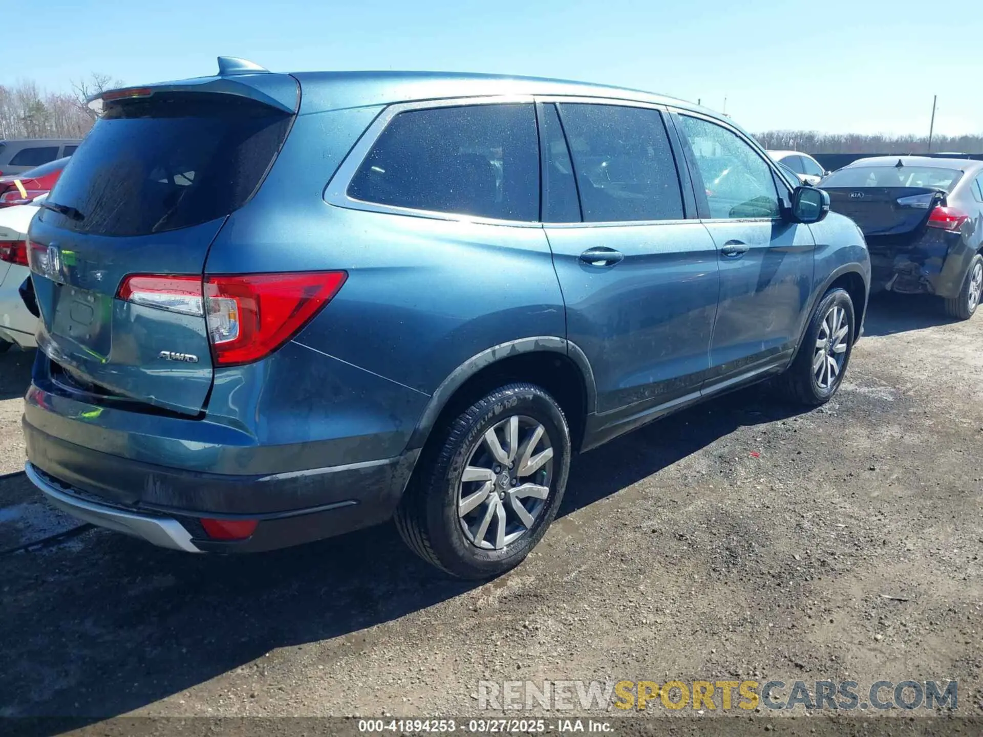 4 fotografías del automóvil dañado 5FNYF6H35KB097588 HONDA PILOT 2019