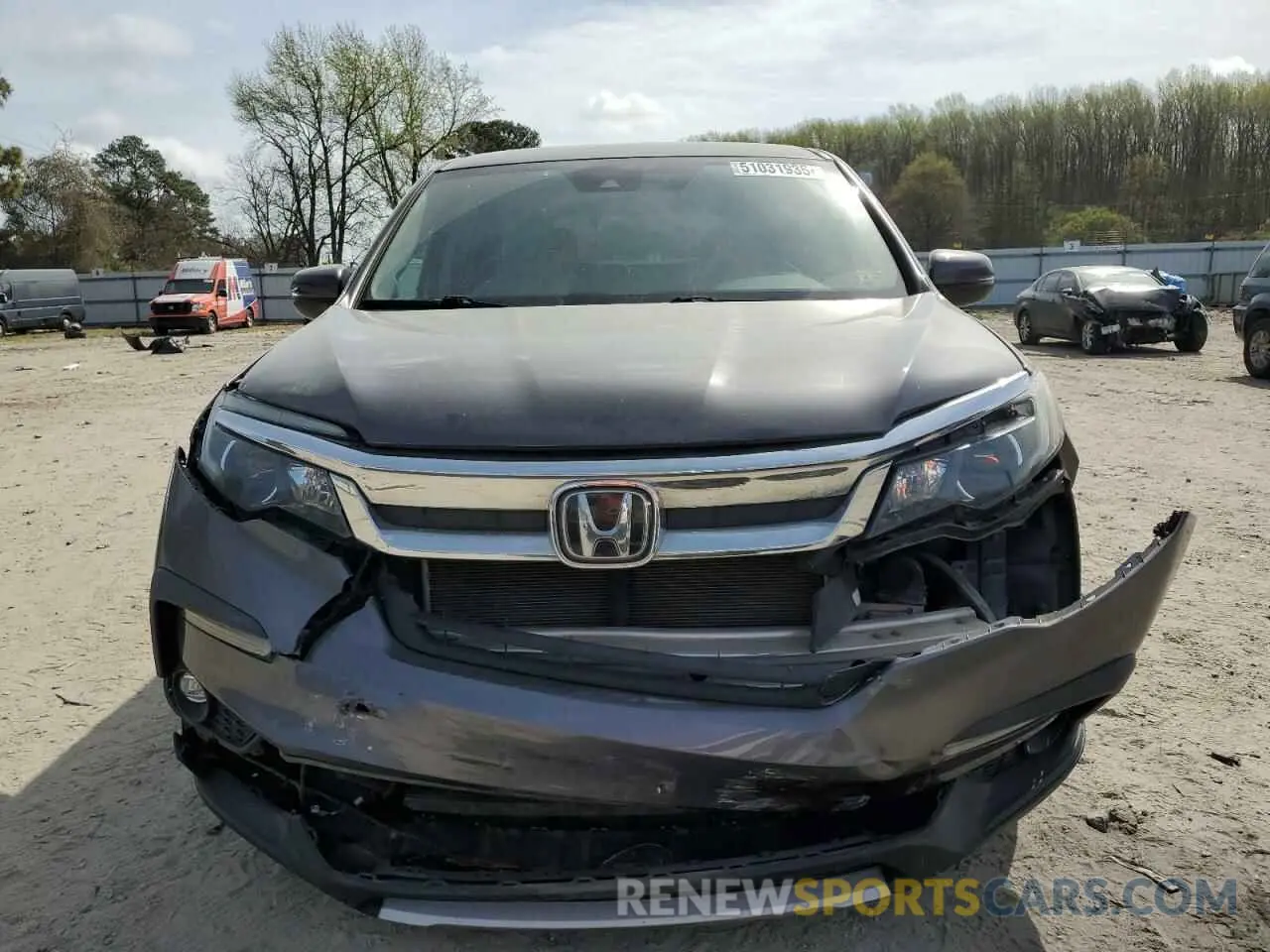 5 fotografías del automóvil dañado 5FNYF6H37KB058288 HONDA PILOT 2019