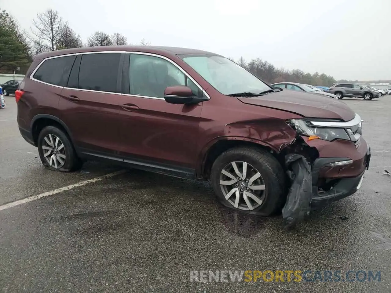 4 fotografías del automóvil dañado 5FNYF6H38KB066240 HONDA PILOT 2019