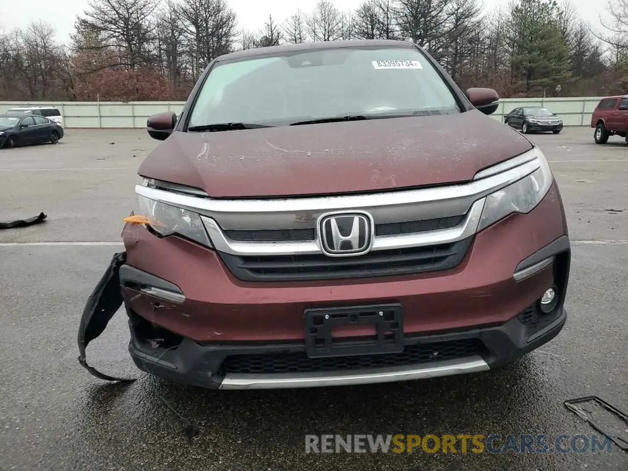 5 fotografías del automóvil dañado 5FNYF6H38KB066240 HONDA PILOT 2019