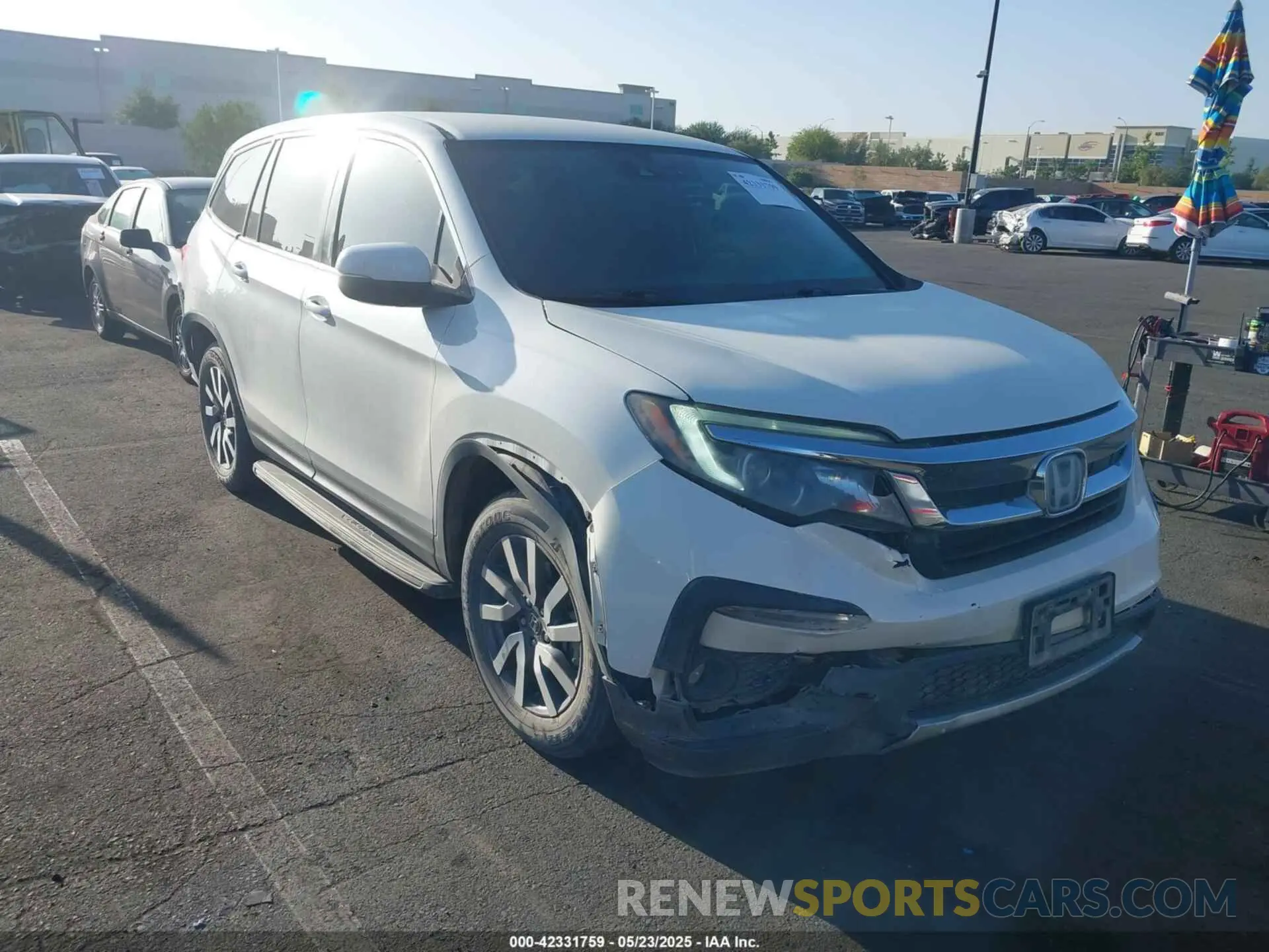 1 fotografías del automóvil dañado 5FNYF6H39KB036213 HONDA PILOT 2019