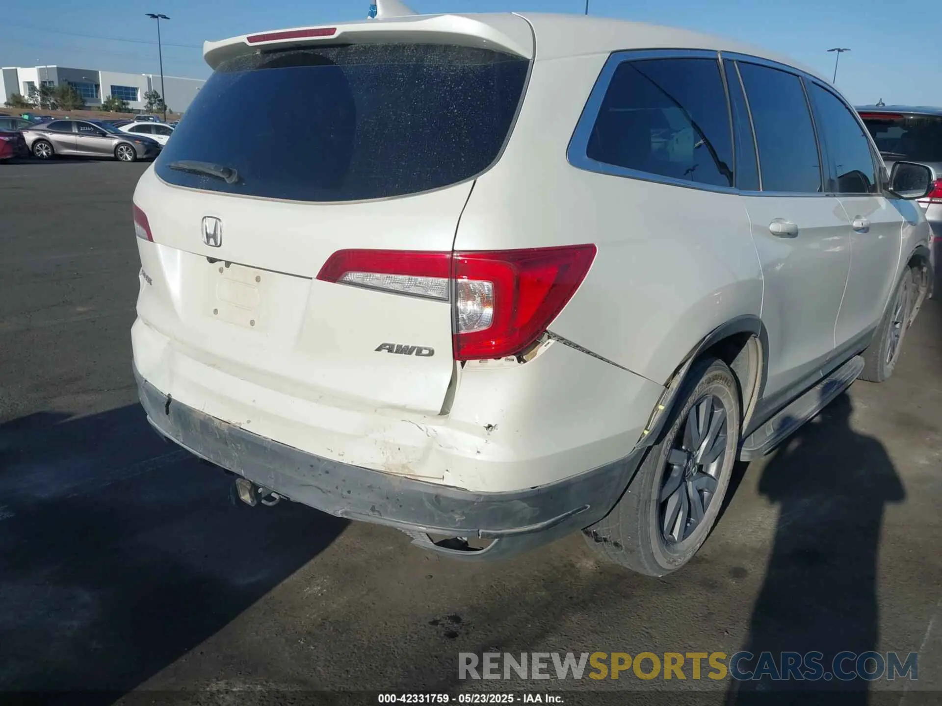 4 fotografías del automóvil dañado 5FNYF6H39KB036213 HONDA PILOT 2019