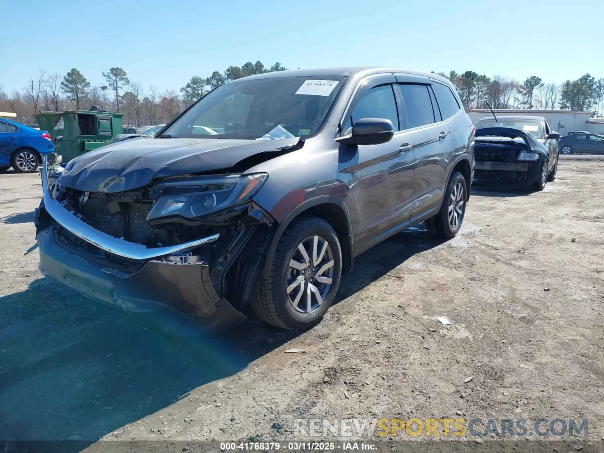 2 fotografías del automóvil dañado 5FNYF6H39KB045168 HONDA PILOT 2019