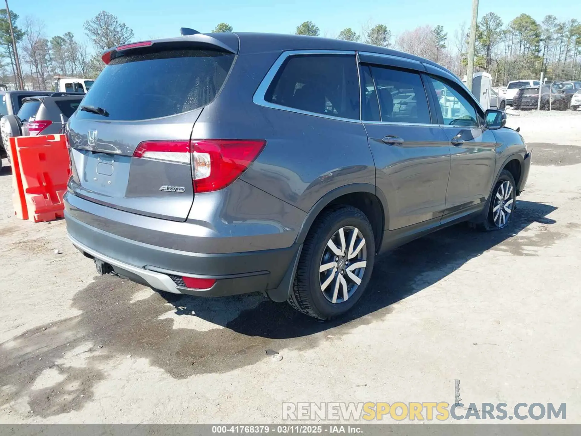4 fotografías del automóvil dañado 5FNYF6H39KB045168 HONDA PILOT 2019
